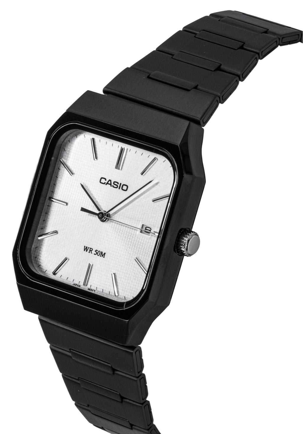 Casio Standard Analog Stainless Steel Silver Dial Quartz MTP-B185B-7AV Men's Watch