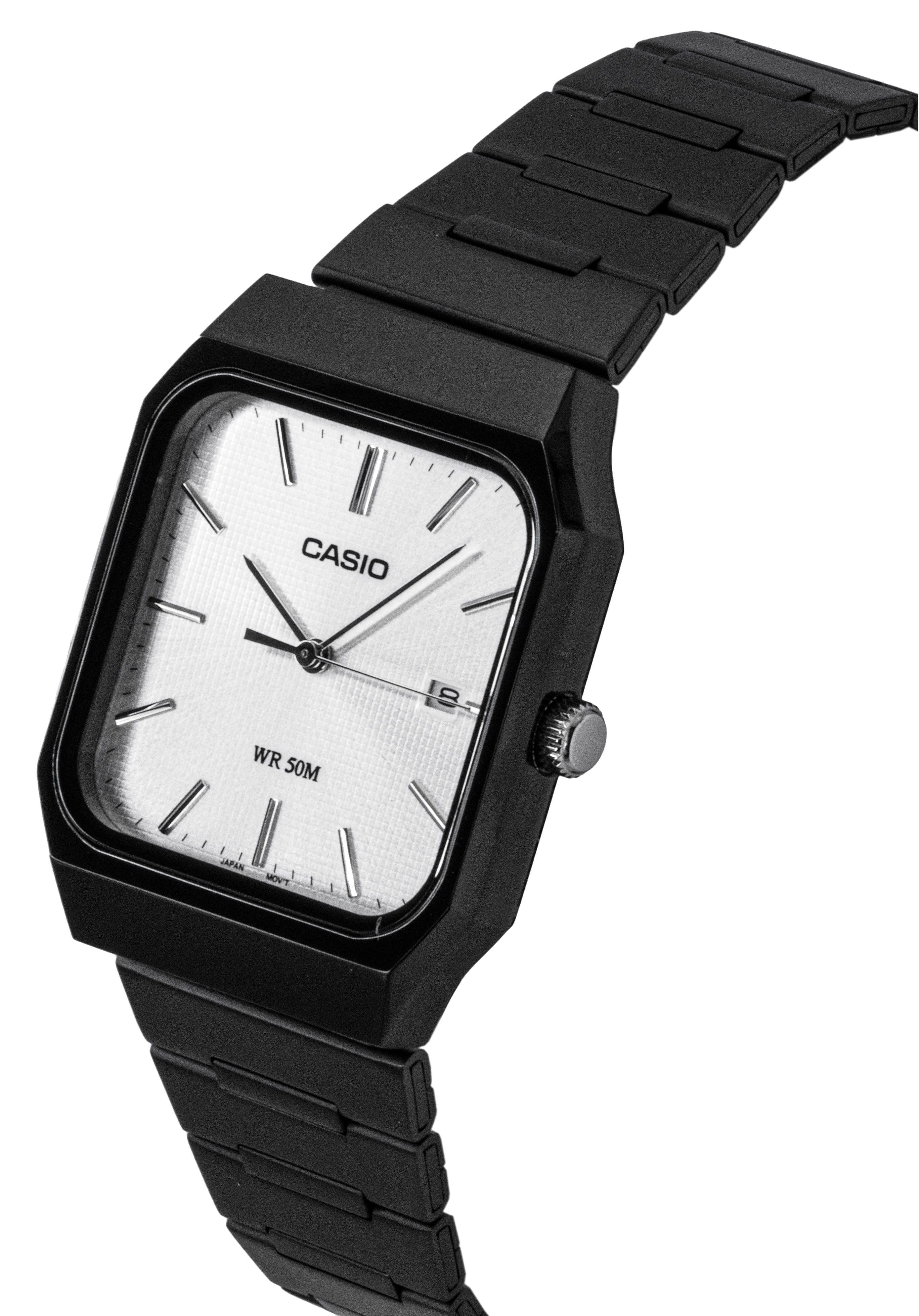 Casio Standard Analog Stainless Steel Silver Dial Quartz MTP-B185B-7AV Men's Watch