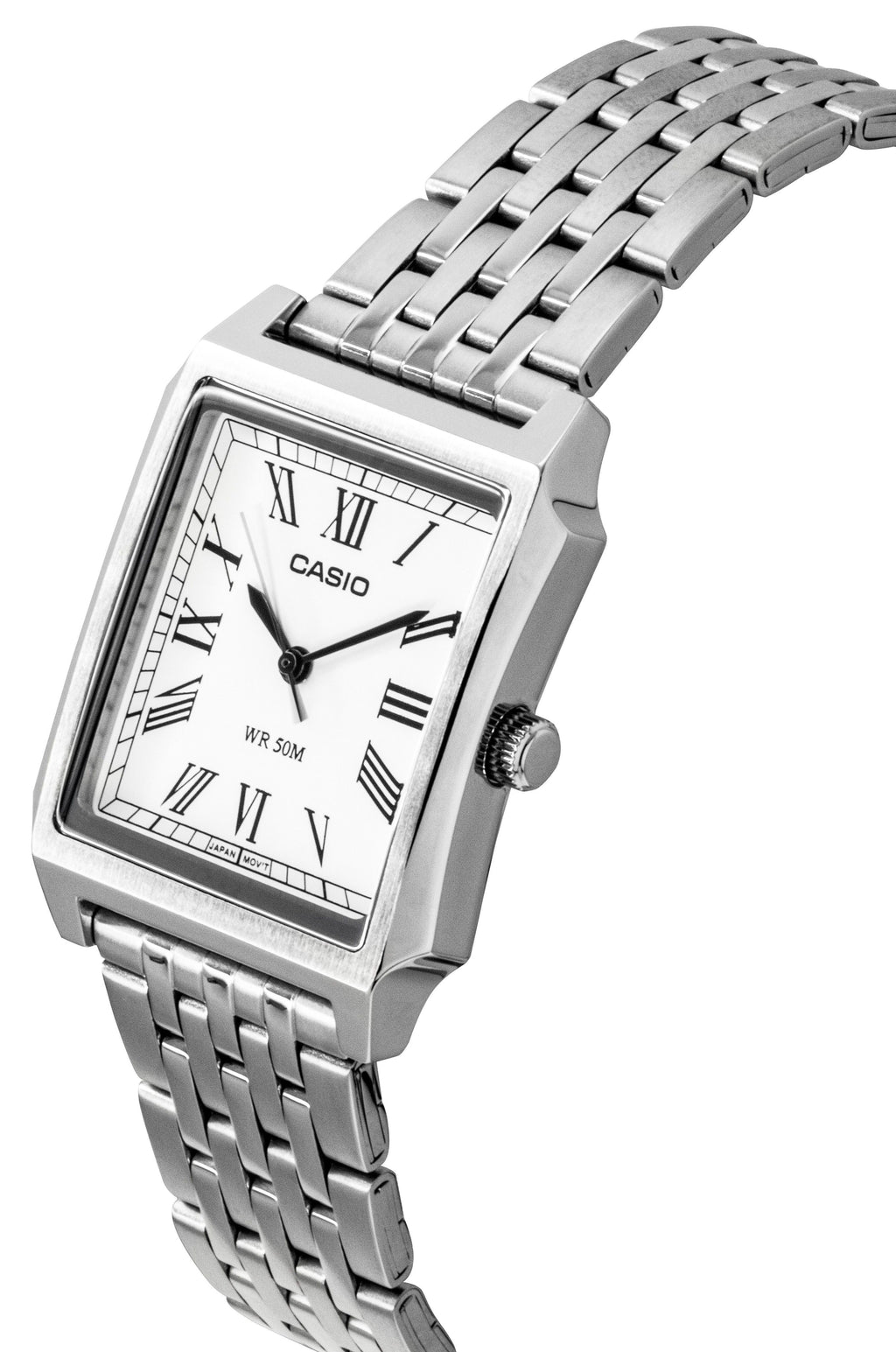 Casio Standard Analog Stainless Steel White Dial Quartz MTP-B190D-7BV Men's Watch