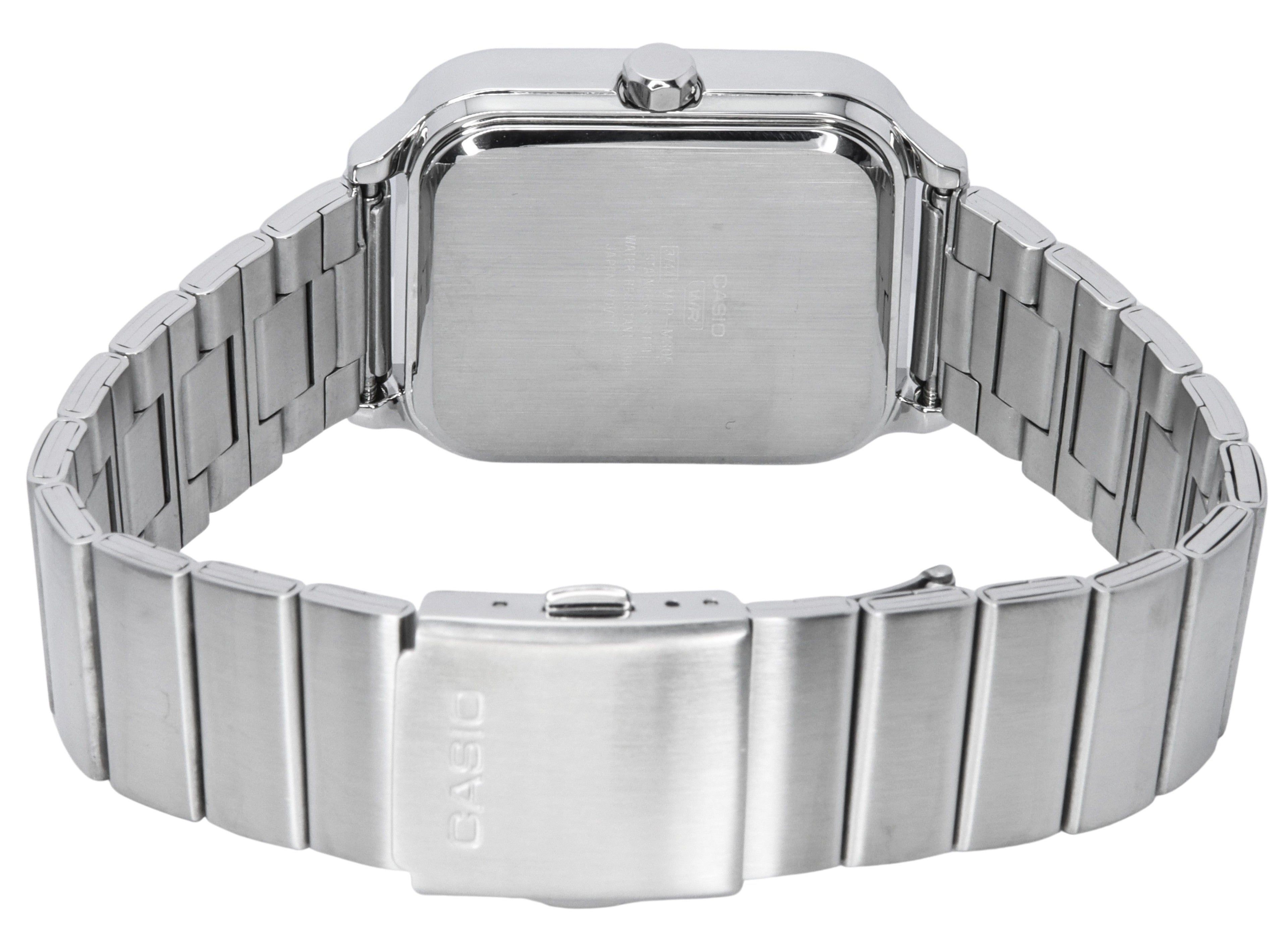 Casio Standard Analog Moon Phase Silver Dial Quartz MTP-M305D-7A Men's Watch
