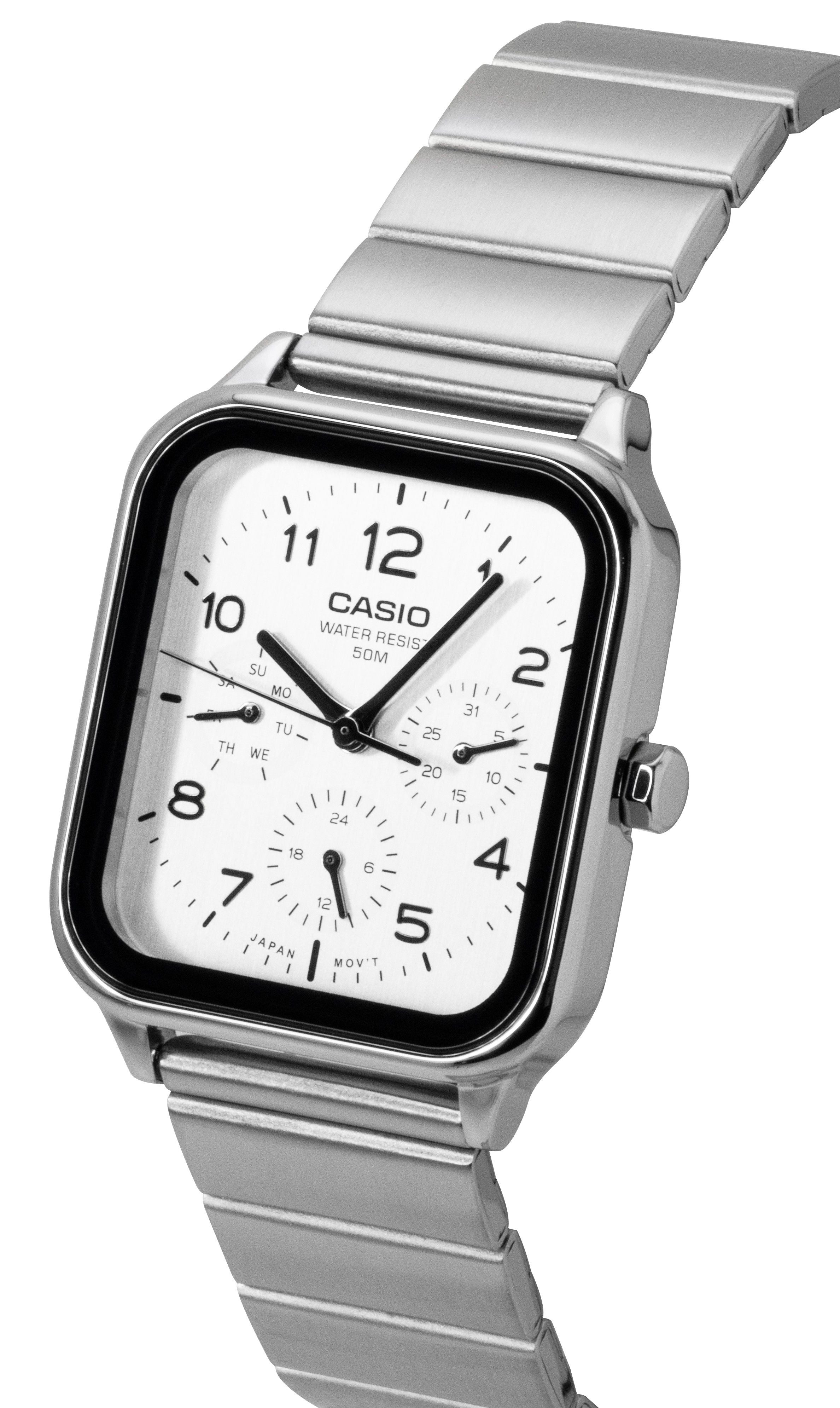 Casio Standard Analog Stainless Steel White Dial Quartz MTP-M306D-7AV Men's Watch