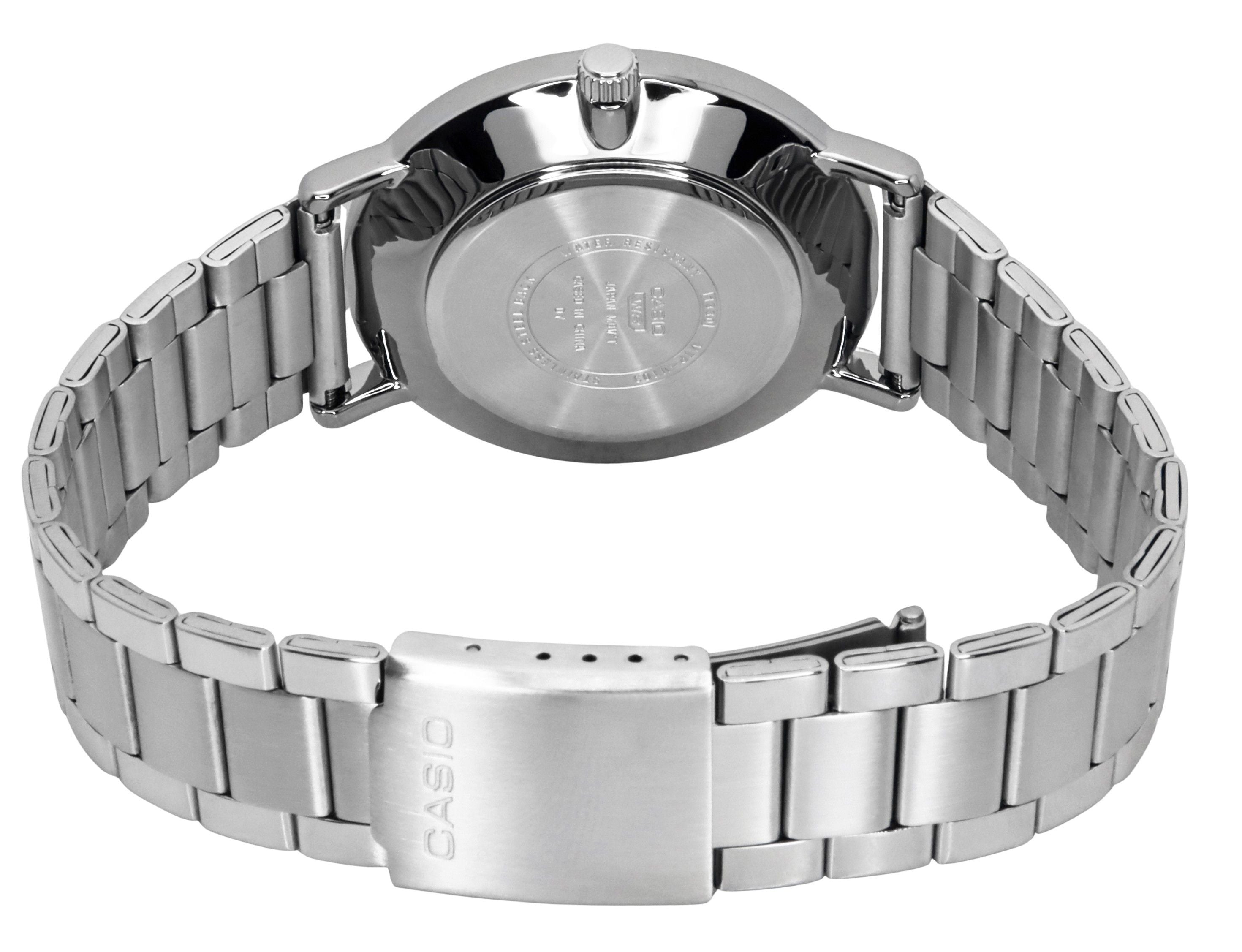 Casio Standard Analog Stainless Steel Green Dial Quartz MTP-VT03D-3B Men's Watch
