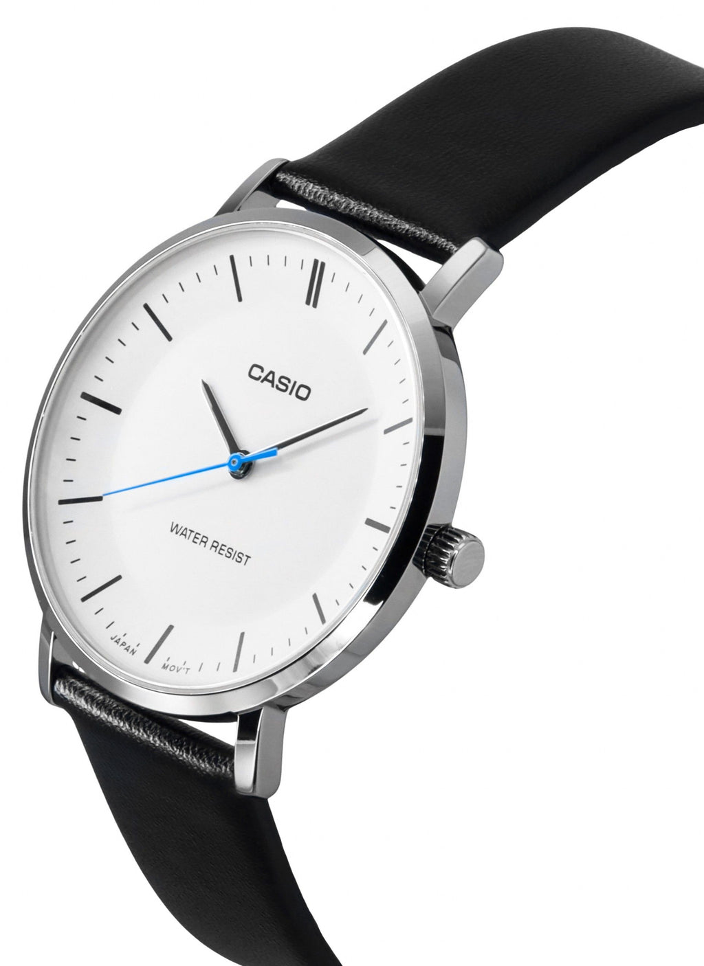 Casio Standard Analog Leather Strap White Dial Quartz MTP-VT04L-7E Men's Watch