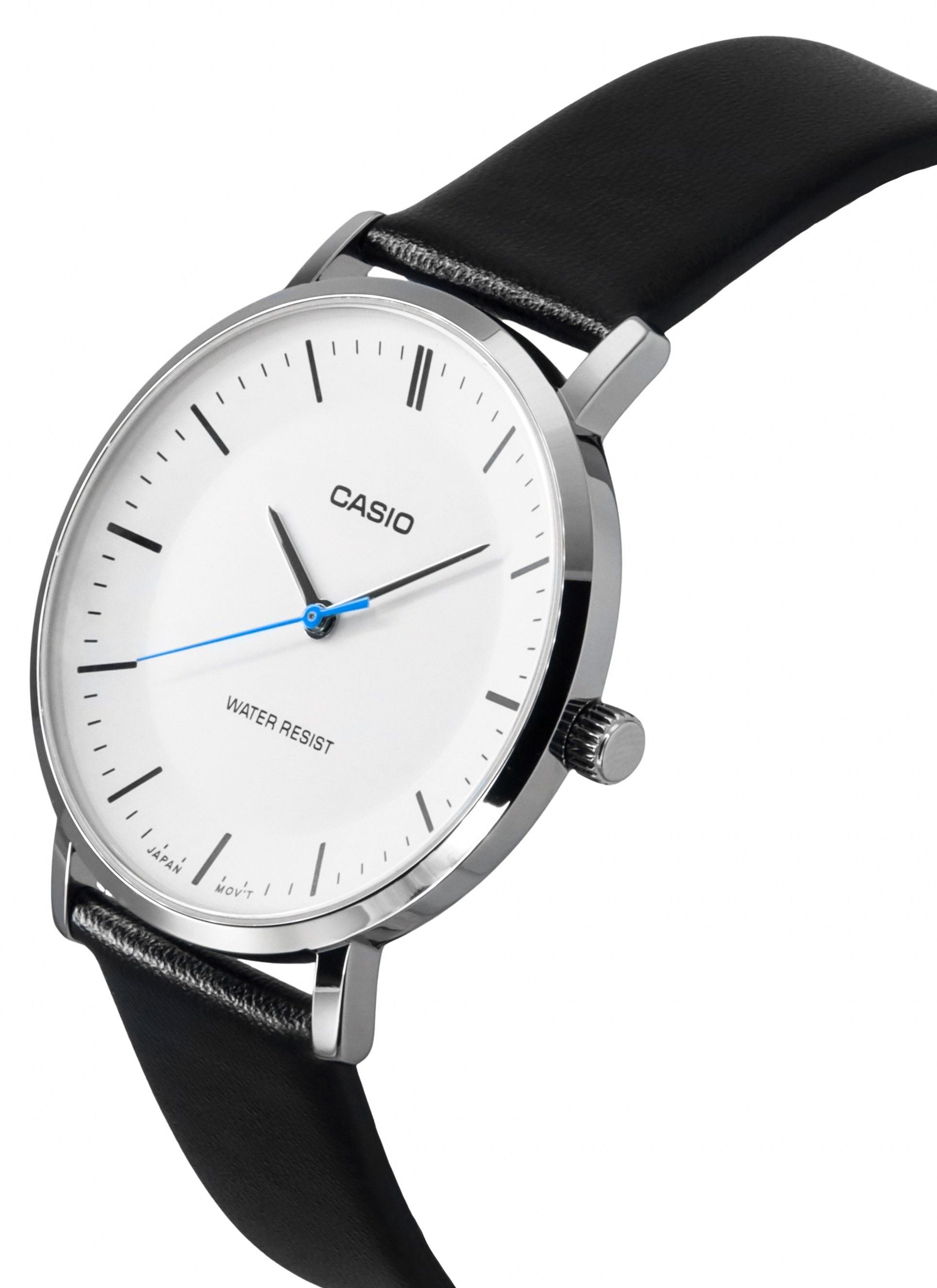 Casio Standard Analog Leather Strap White Dial Quartz MTP-VT04L-7E Men's Watch