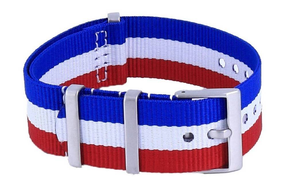 Ratio NATO25 France National Flag Pattern Polyester 22mm Watch Strap