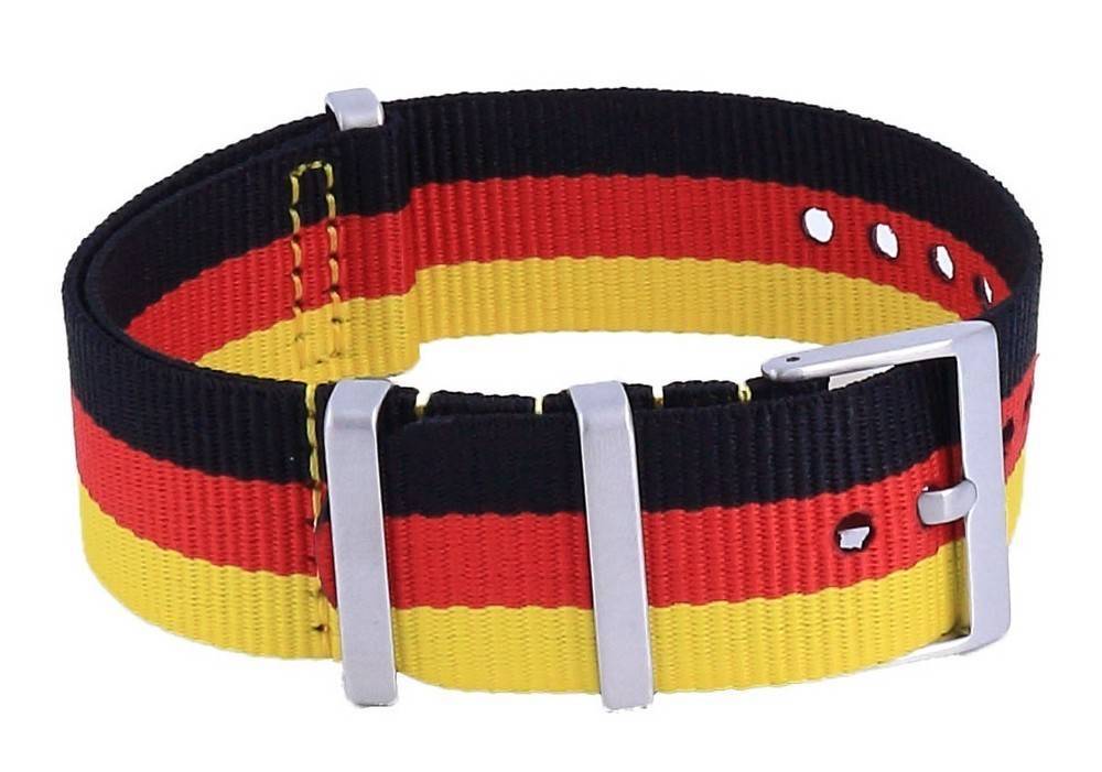 Ratio NATO26 Germany National Flag Pattern Polyester 22mm Watch Strap