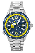 Citizen GMT Analog Stainless Steel Navy Blue Dial Automatic NB6044-54L 200M Men's Watch