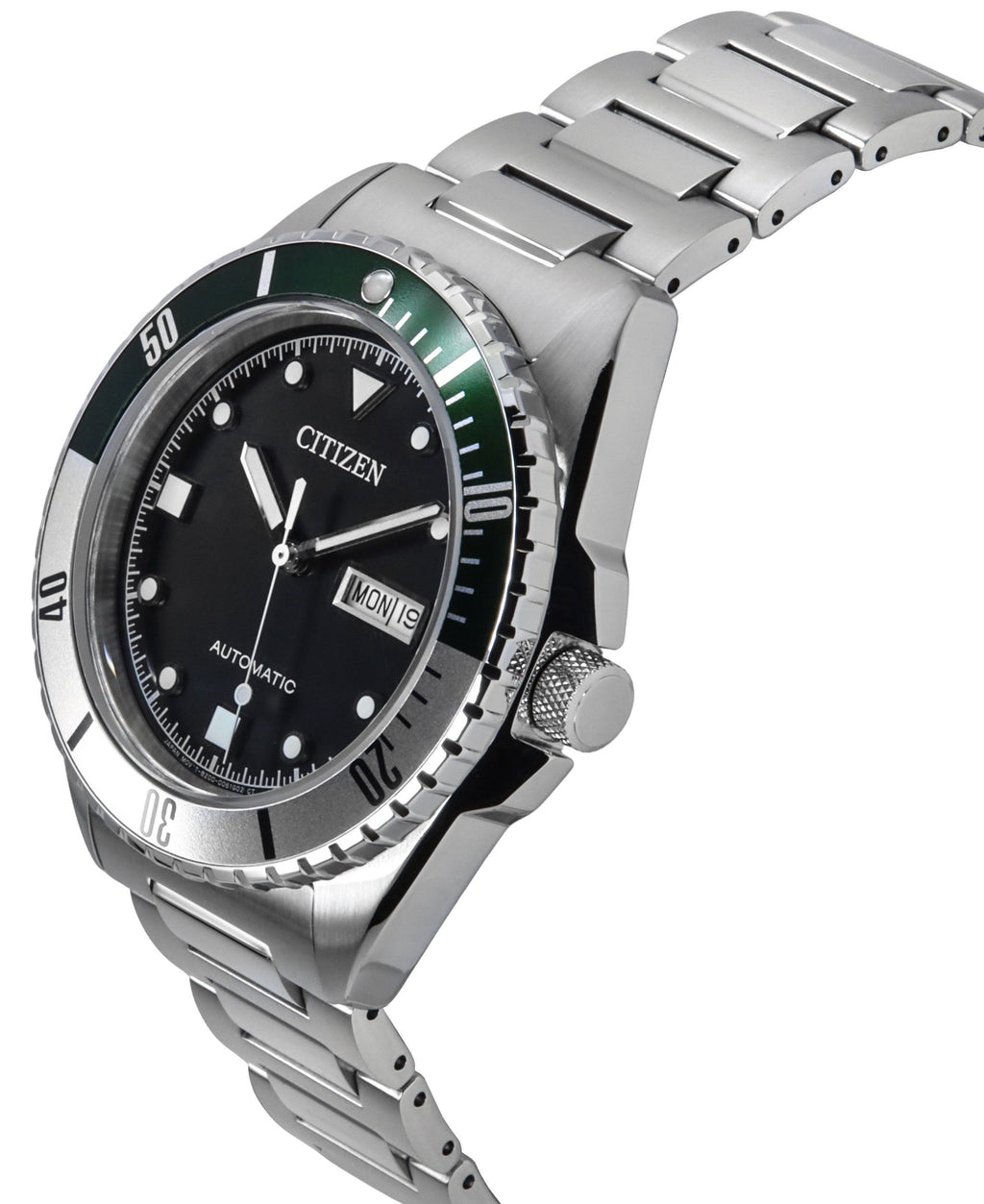 Citizen Sport Stainless Steel Black Dial Automatic NH7531-50E 100M Men's Watch