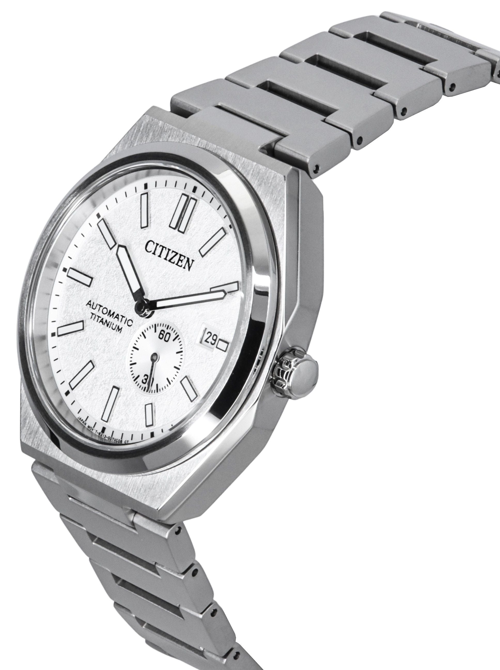 Citizen Zenshin Super Titanium Silver Dial Automatic NJ0180-80A 100M Men's Watch