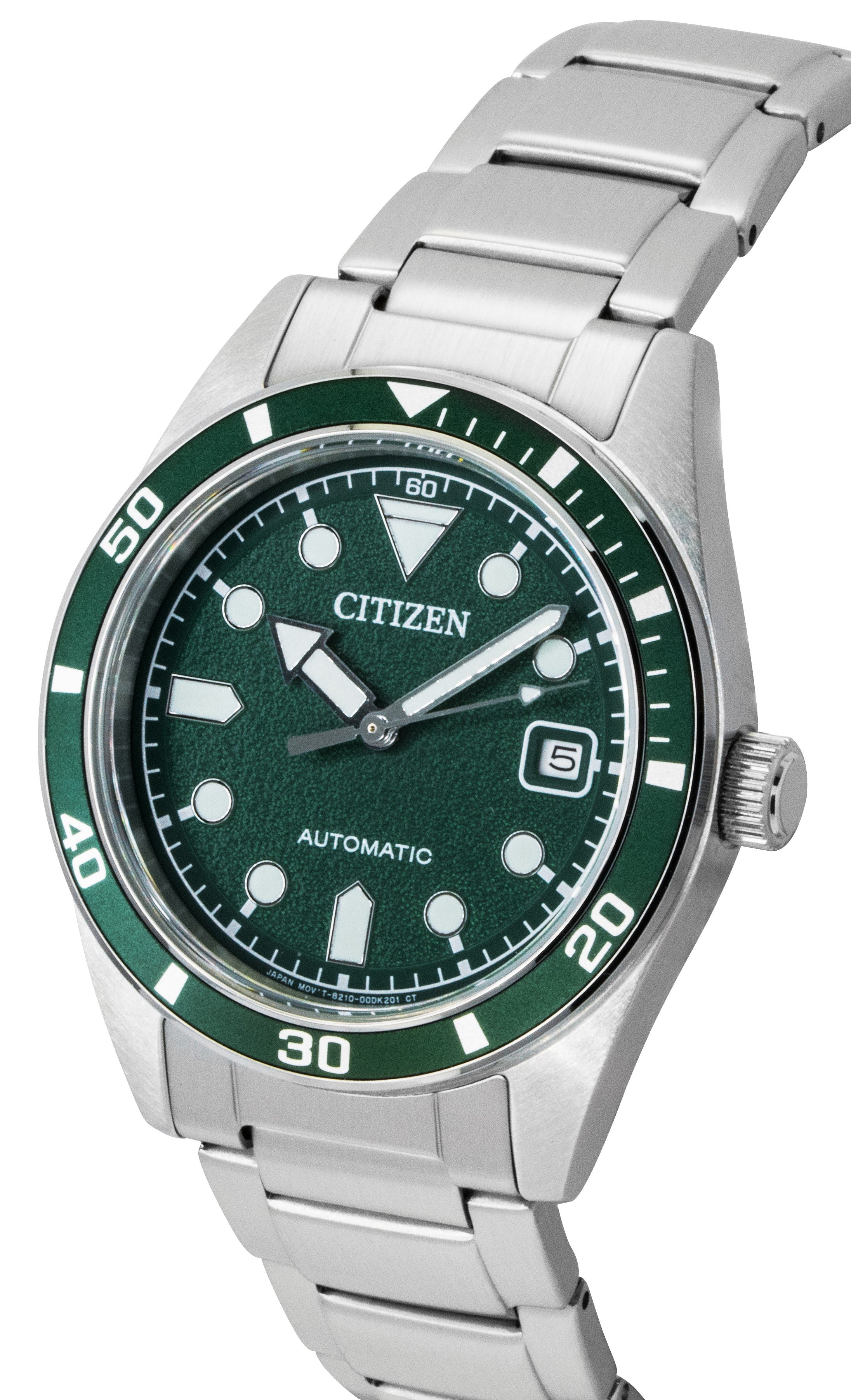 Citizen Stainless Steel Green Dial Automatic NJ0220-52X 100M Men's Watch