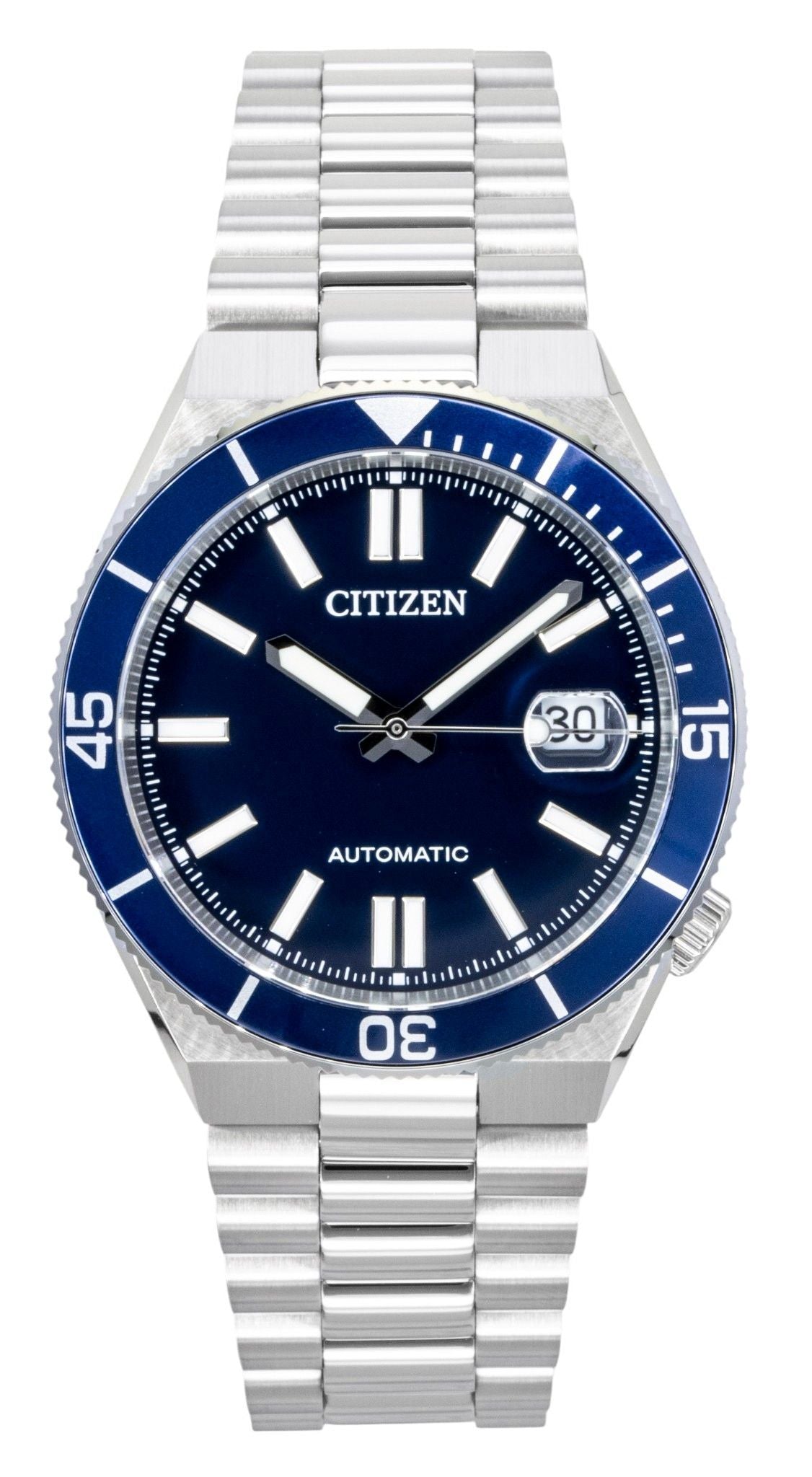 Citizen Stainless Steel Navy Blue Dial Automatic NJ0230-59L 100M Men's Watch