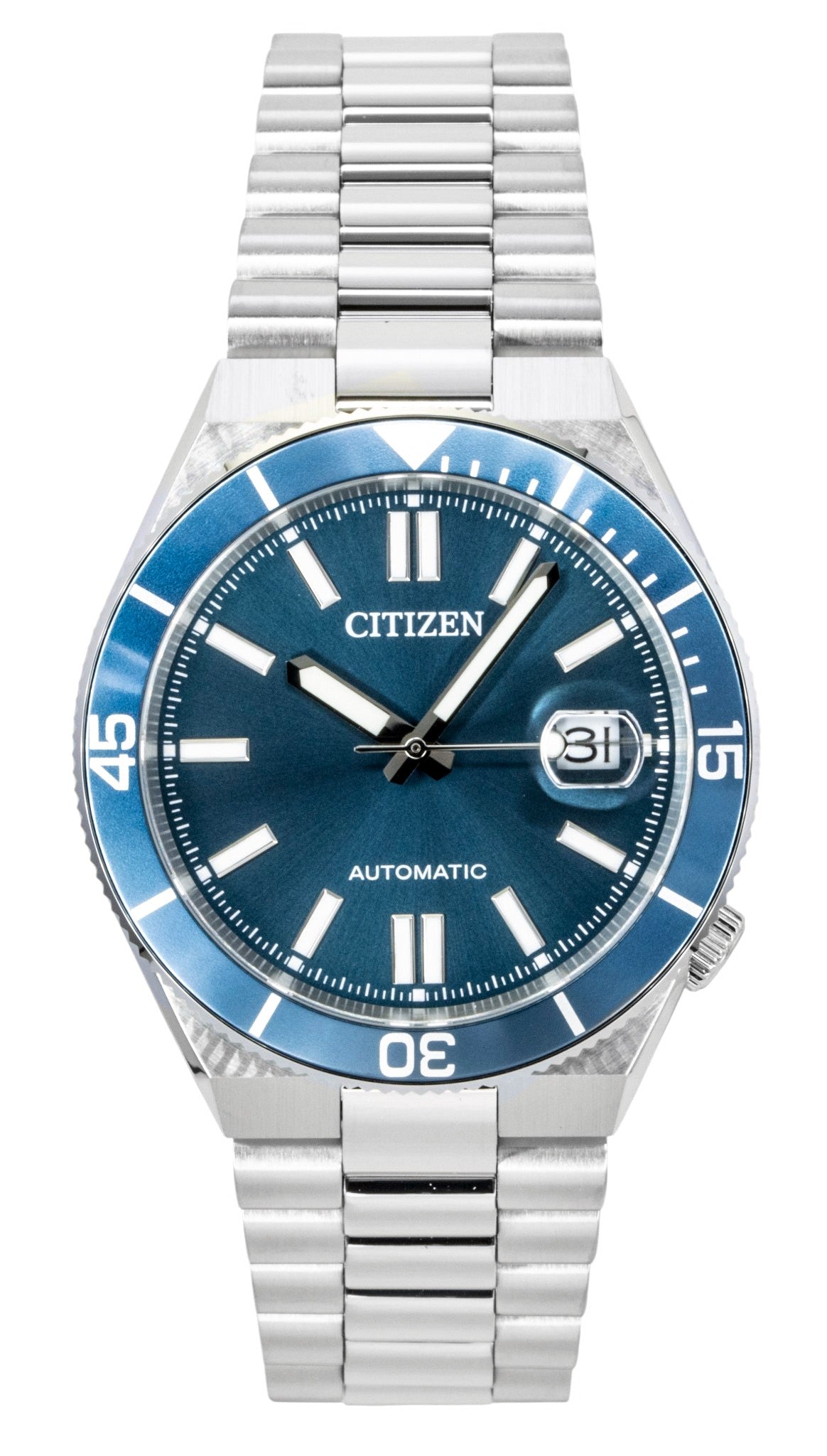 Citizen Tsuyosa Analog Stainless Steel Blue Dial Automatic NJ0231-56L 100M Men's Watch