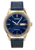 Citizen Tsuyosa Analog Leather Strap Blue Dial Automatic NY4063-01L Men's Watch