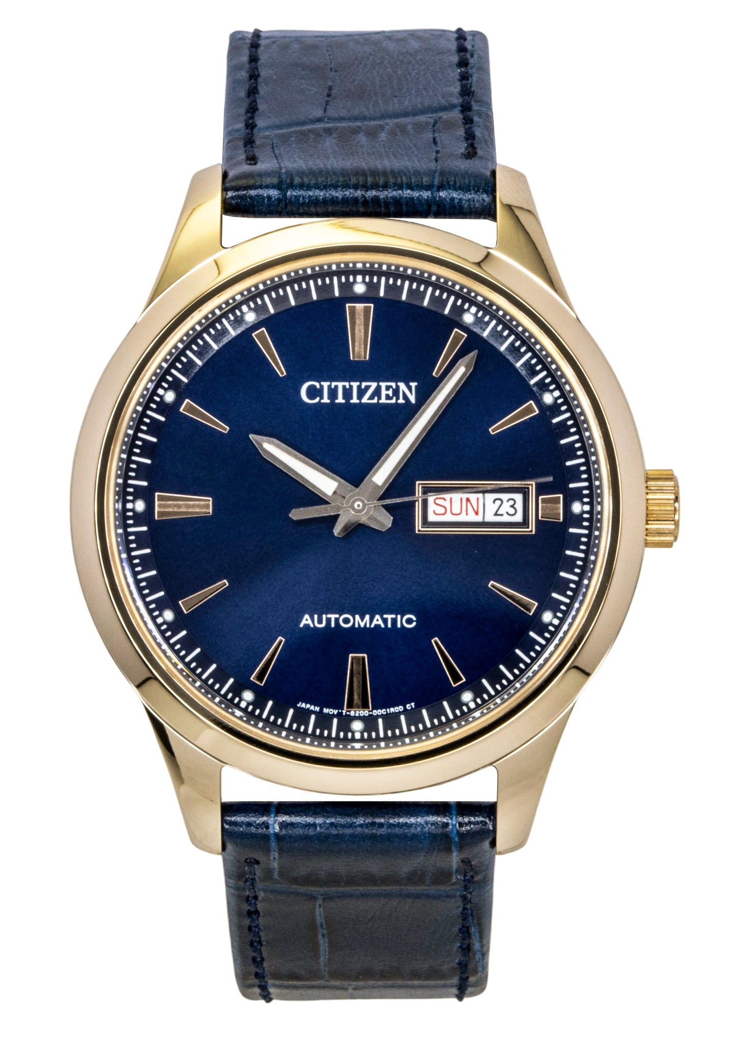 Citizen Tsuyosa Analog Leather Strap Blue Dial Automatic NY4063-01L Men's Watch