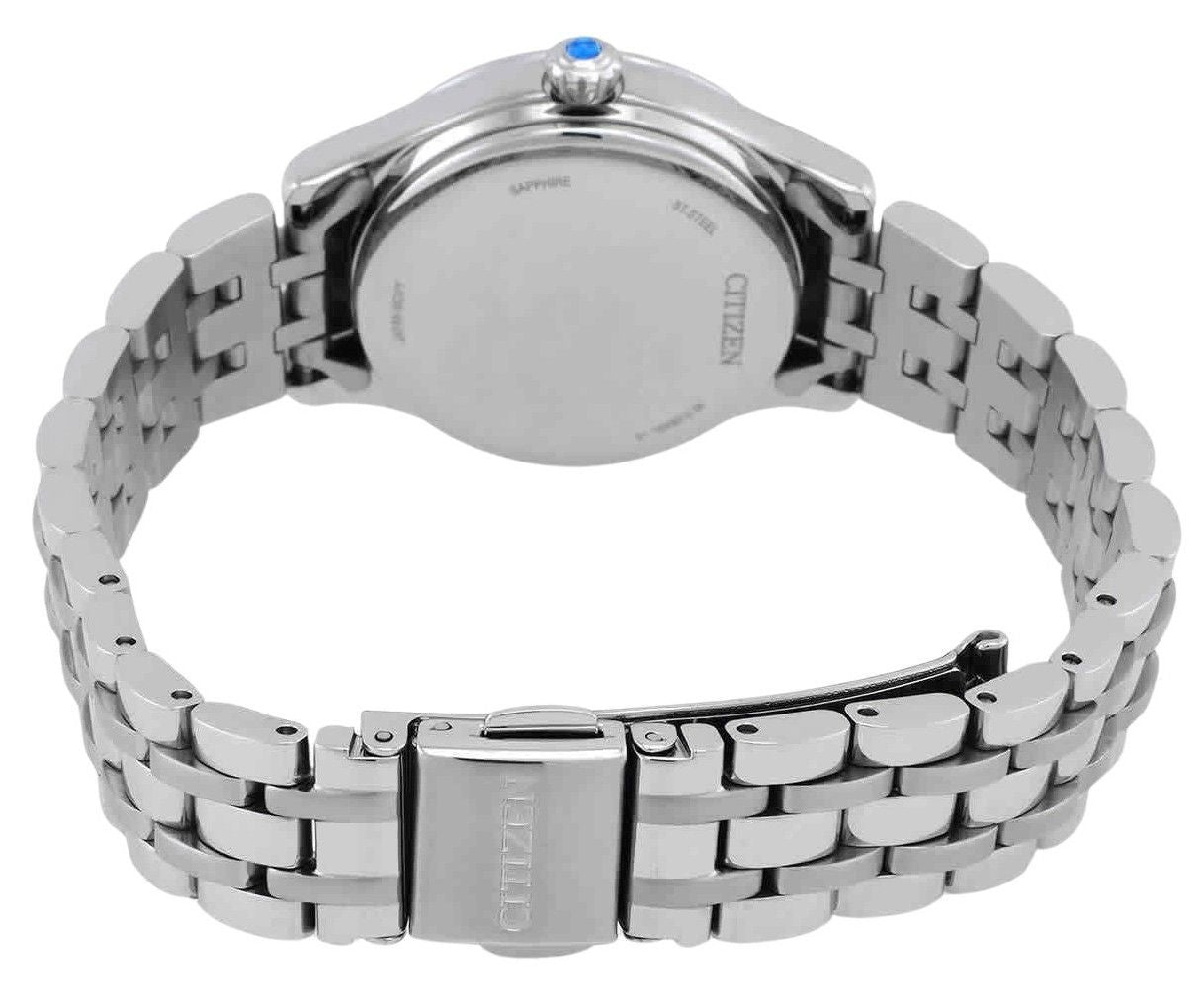 Citizen Luna Stainless Steel Open Heart Silver Dial Automatic PR1040-88A Women's Watch