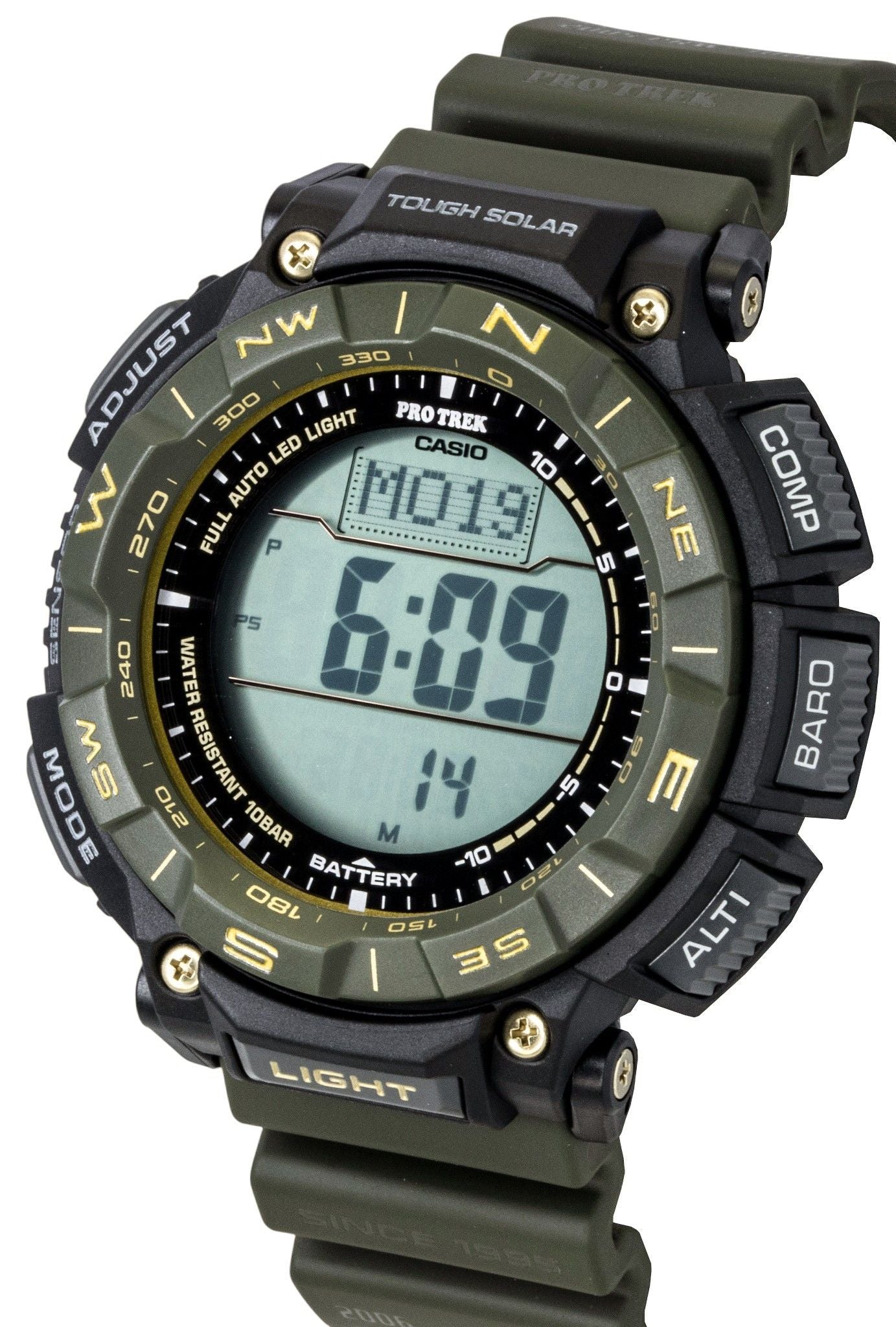 Casio Pro Trek Digital Bio-Based Resin Strap Solar PRG-340ANS-3 100M Men's Watch