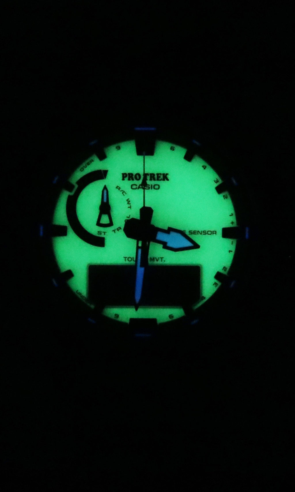 Casio Pro Trek Analog Digital Bio-Based Resin Strap White Dial Solar PRW-61LD-3 100M Men's Watch