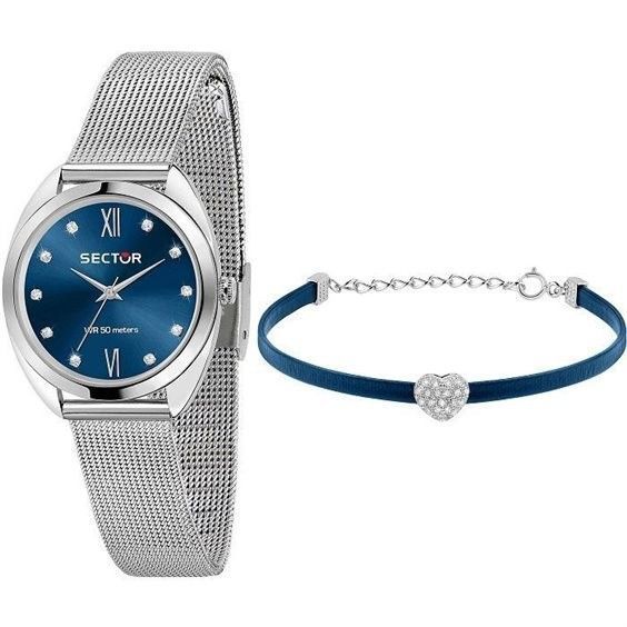 Sector No Limits Stainless Steel Blue Dial Quartz R3253518513 Women's Watch With Git Set