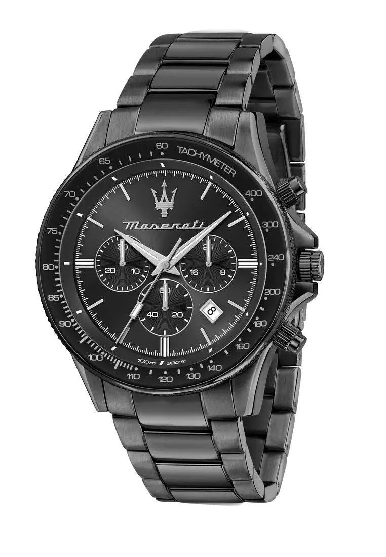 Maserati Sfida Limited Edition Stainless Steel Chronograph Grey Dial Quartz R8873640016 100M Men's Watch