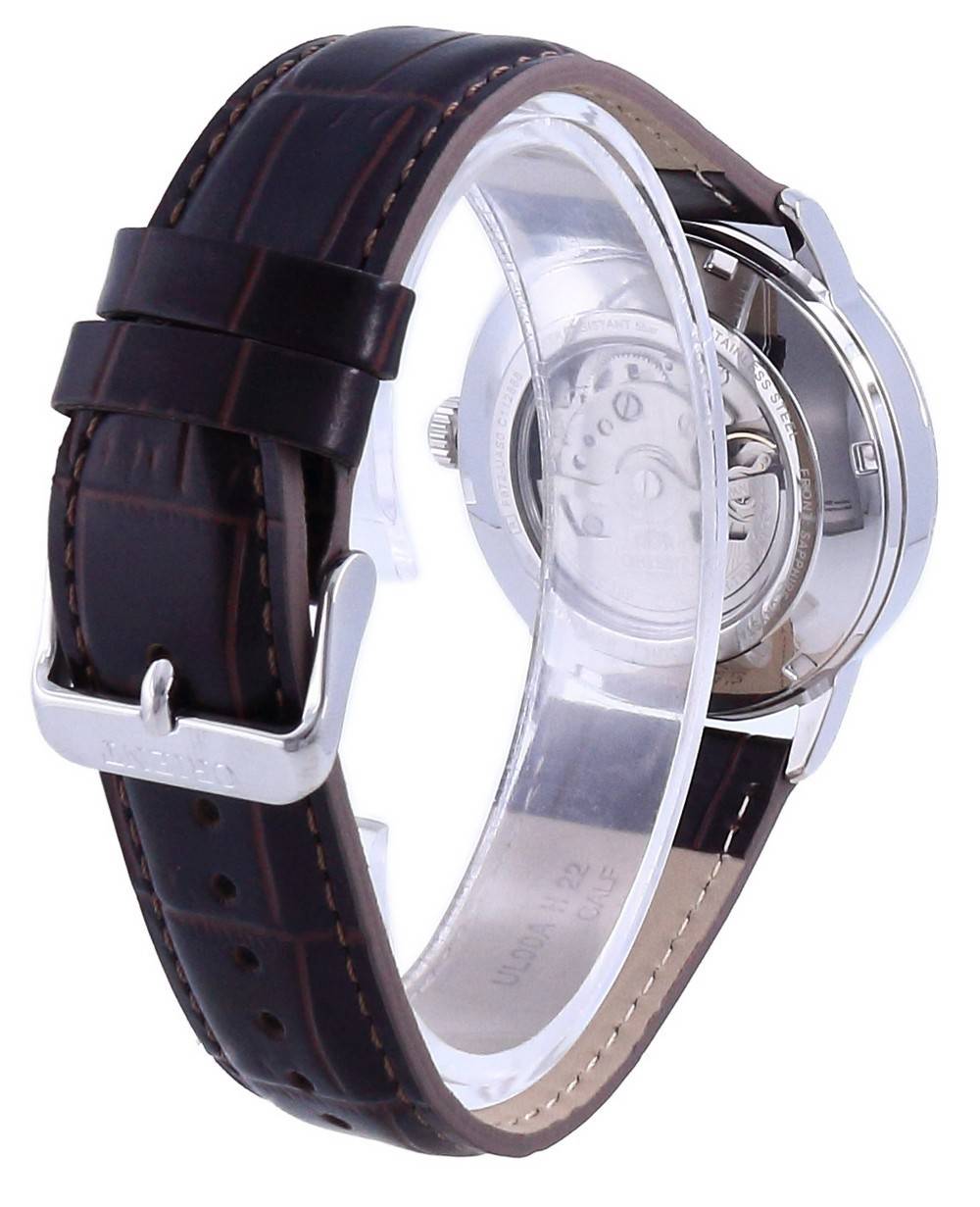 Orient Contemporary White Dial Leather Automatic RA-AC0F12S10B RA-AC0F12S30B Men's Watch