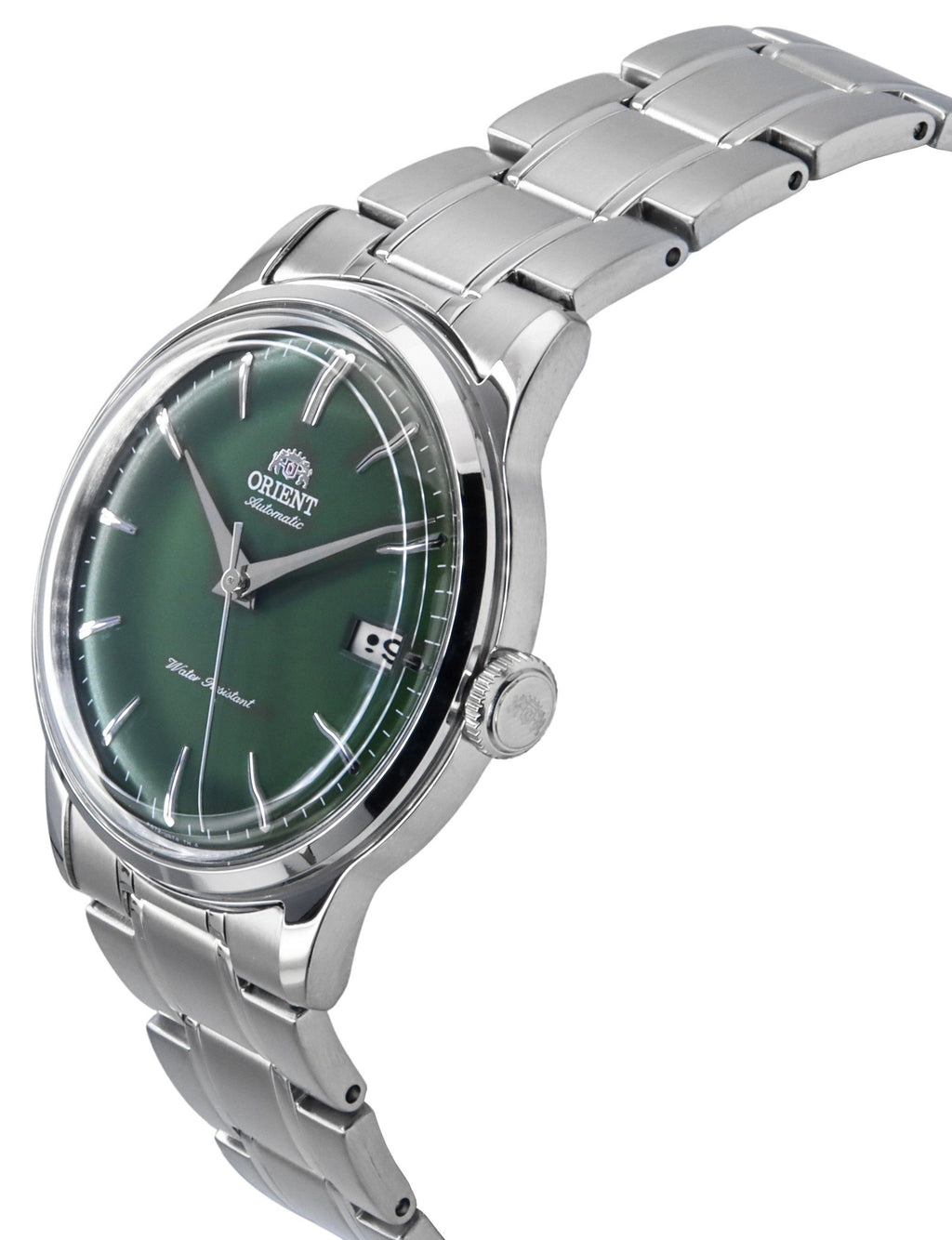 Orient Bambino Stainless Steel Grass Green Dial Automatic RA-AC0M09E Men's Watch