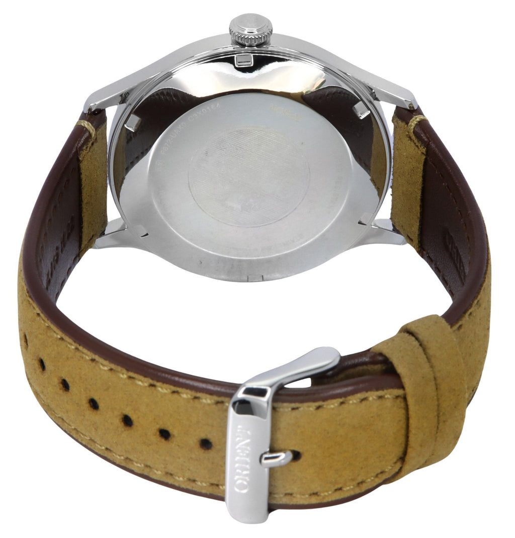 Orient Bambino Version 4 Leather Strap Green Dial Automatic RA-AC0P01E10B RA-AC0P01E30B Men's Watch