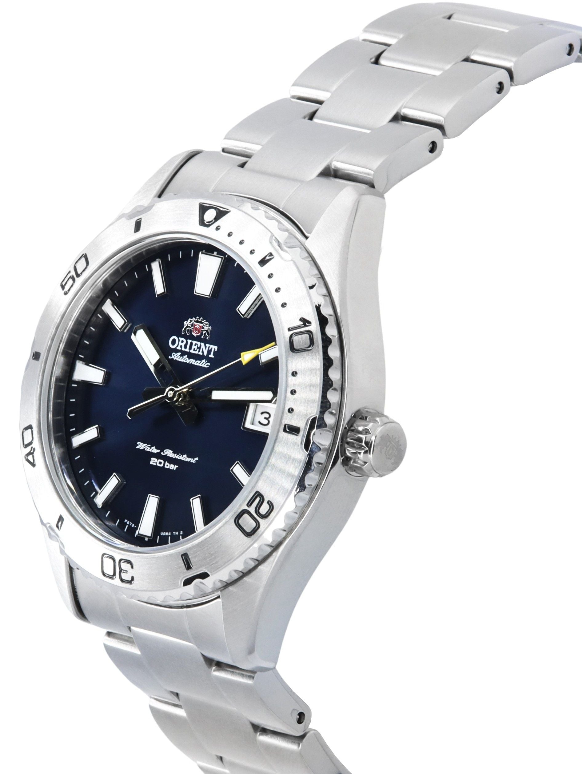 Orient Sports Mako Stainless Steel Blue Dial Automatic Diver's RA-AC0Q02L10B RA-AC0Q02L30B 200M Men's Watch