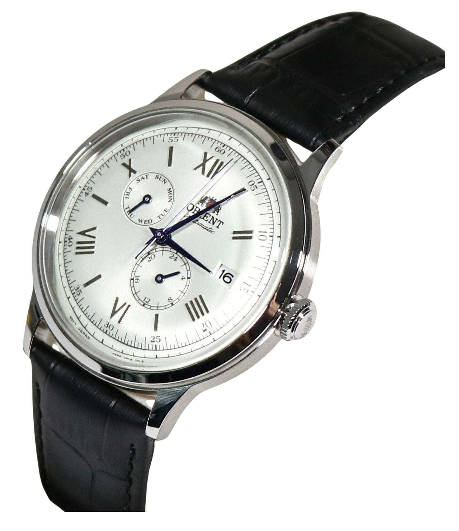 Orient Bambino Version 8 Classic Leather Strap White Dial Automatic RA-AK0701S10B RA-AK0701S30B Men's Watch
