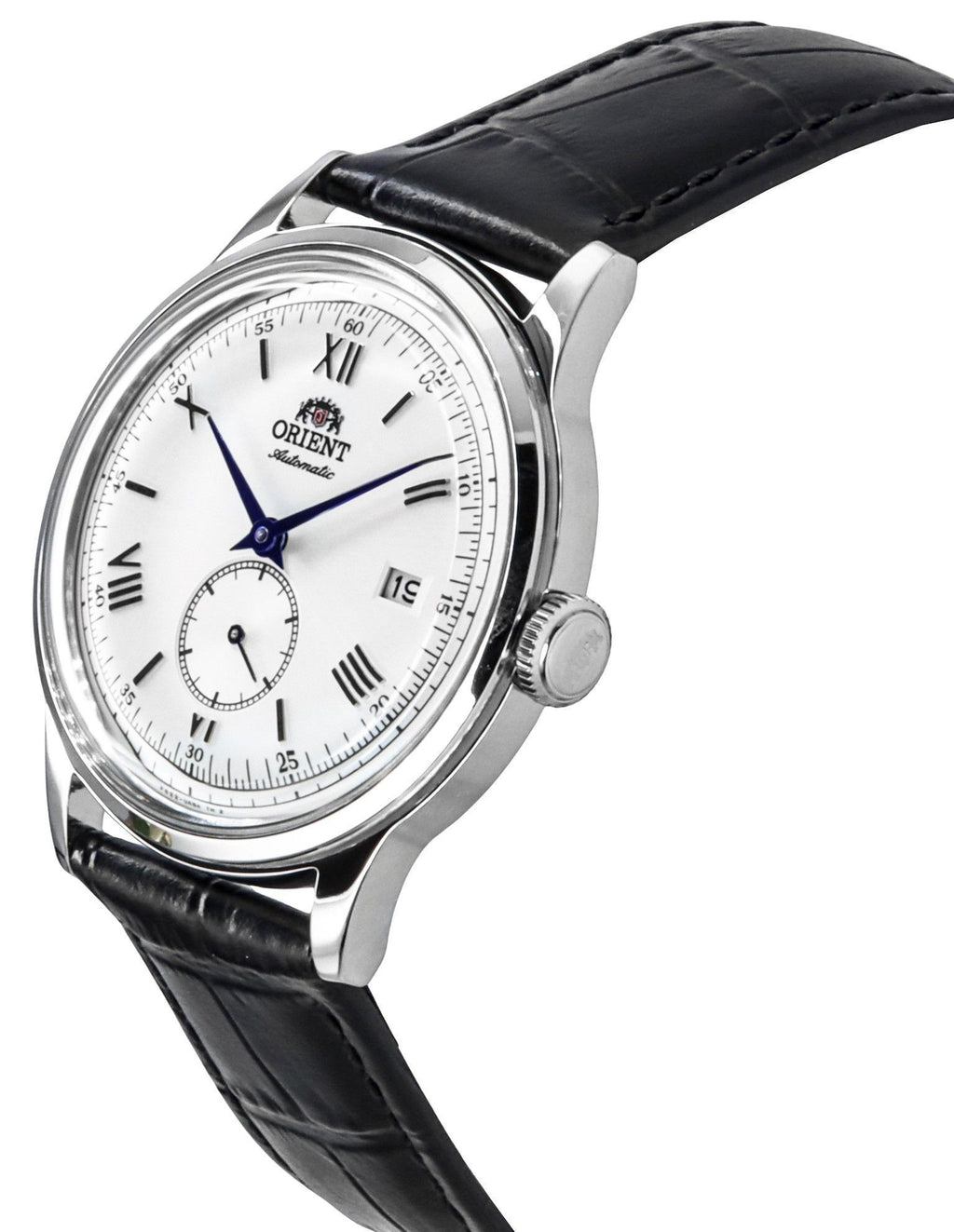 Orient Classic Bambino Version 2 Small Seconds Black Leather Strap Silver Dial Automatic RA-AP0104S Men's Watch