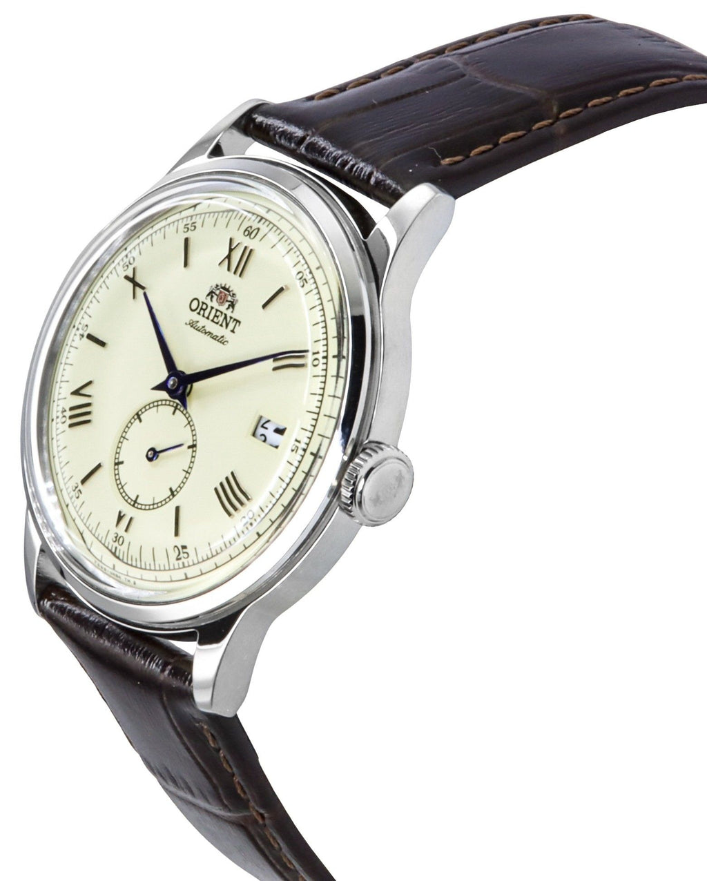 Orient Classic Bambino Version 2 Small Seconds Brown Leather Strap Champagne Dial Automatic RA-AP0105Y Men's Watch