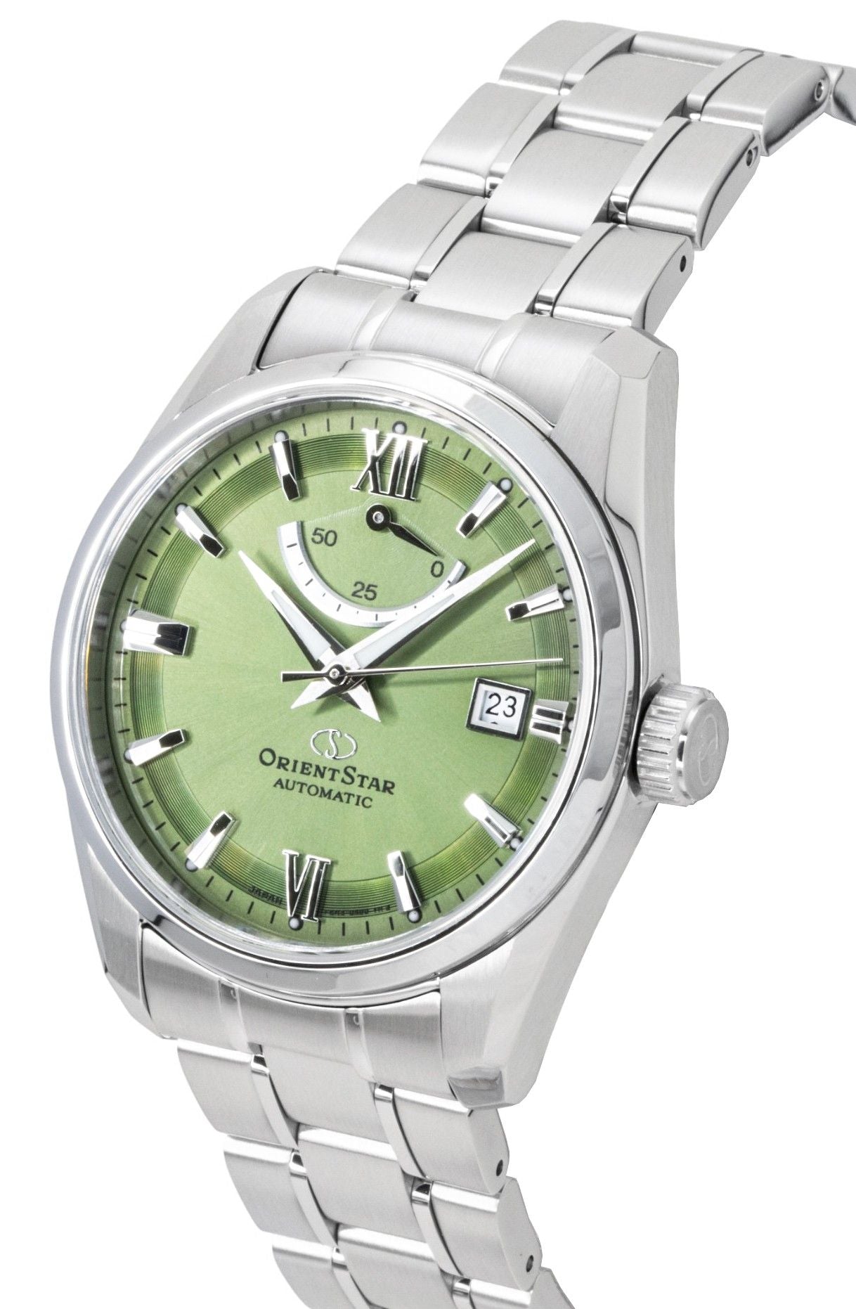 Orient Star Contemporary Stainless Steel Green Dial Automatic RE-AU0107E 100M Men's Watch