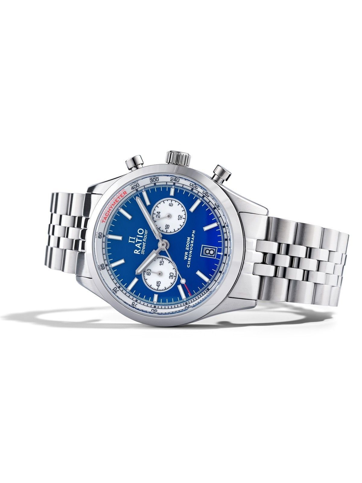 Ratio Street Racer Chronograph RTC014 200M Blue Reverse Panda Dial Limited Edition Watch