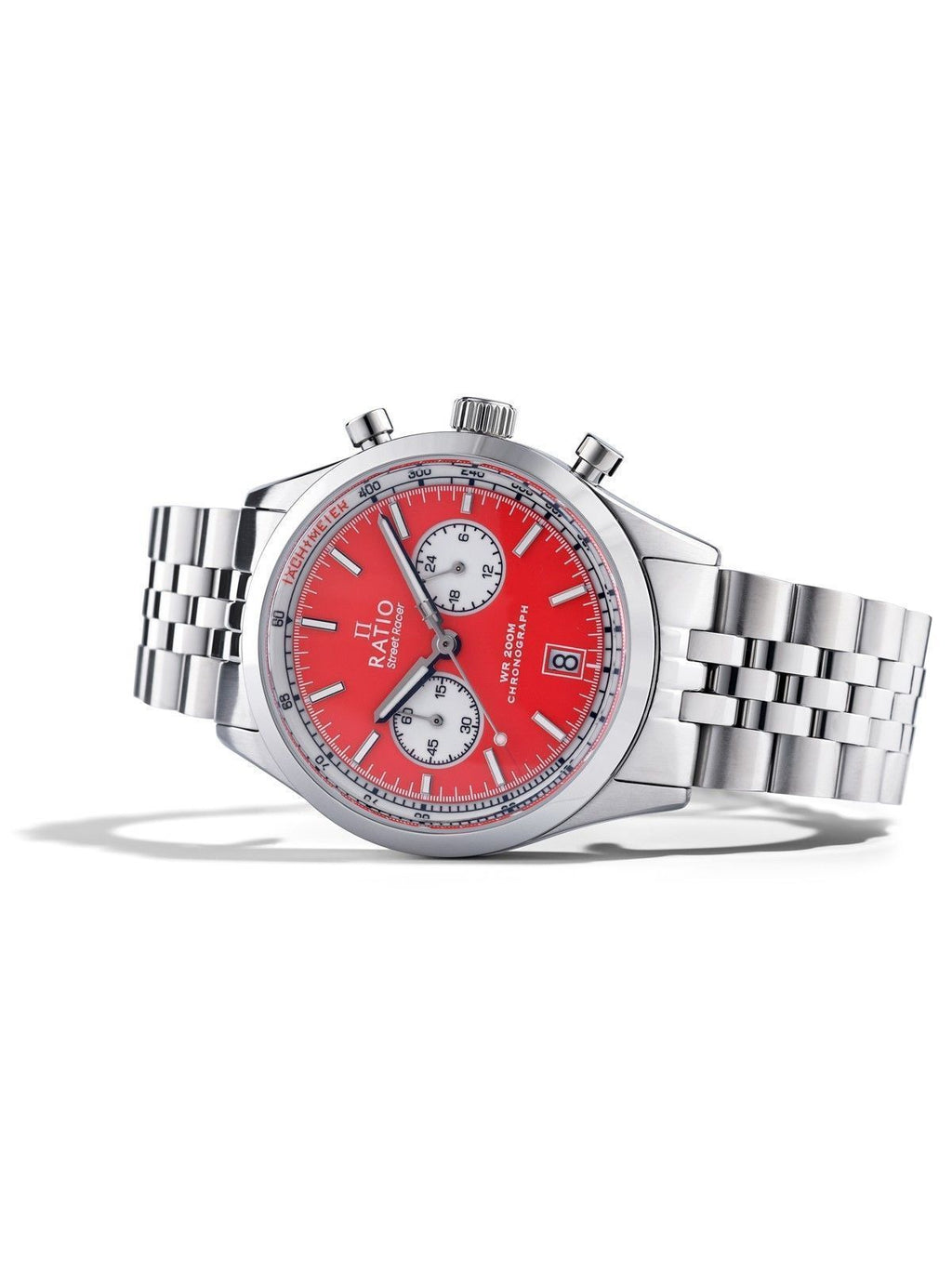Ratio Street Racer Chronograph RTC015 200M Red Reverse Panda Dial Limited Edition Watch