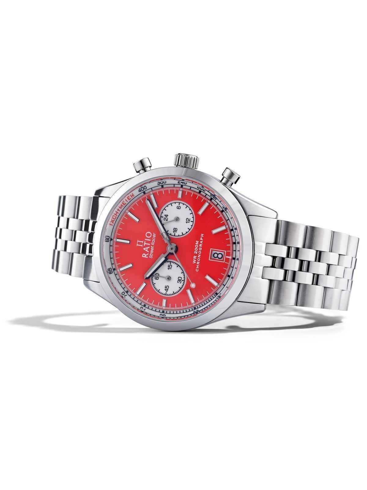 Ratio Street Racer Chronograph RTC015 200M Red Reverse Panda Dial Limited Edition Watch