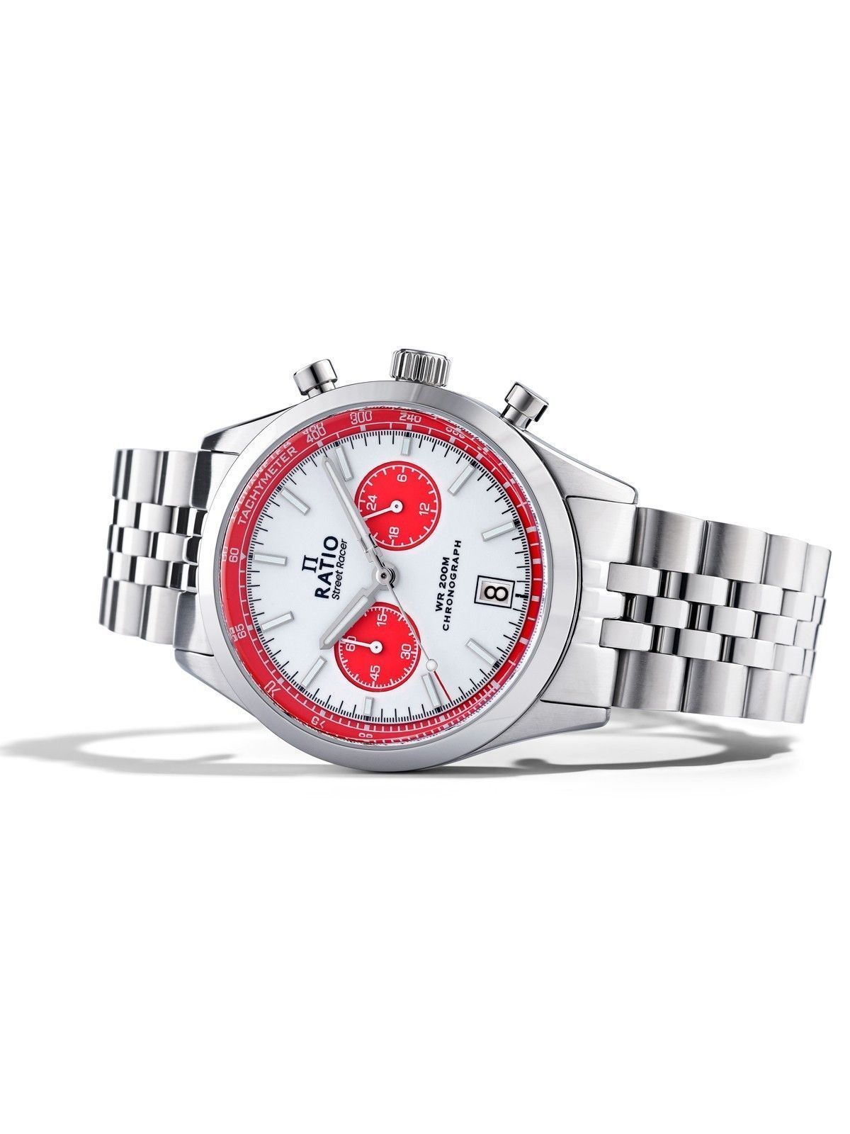Ratio Street Racer Chronograph RTC025 200M Red Panda Dial Limited Edition Watch