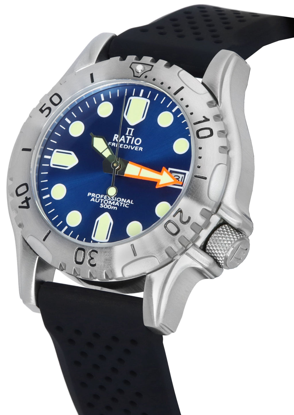 Ratio FreeDiver Professional Sapphire Blue Sunray Dial Automatic RTF019 500M Men's Watch