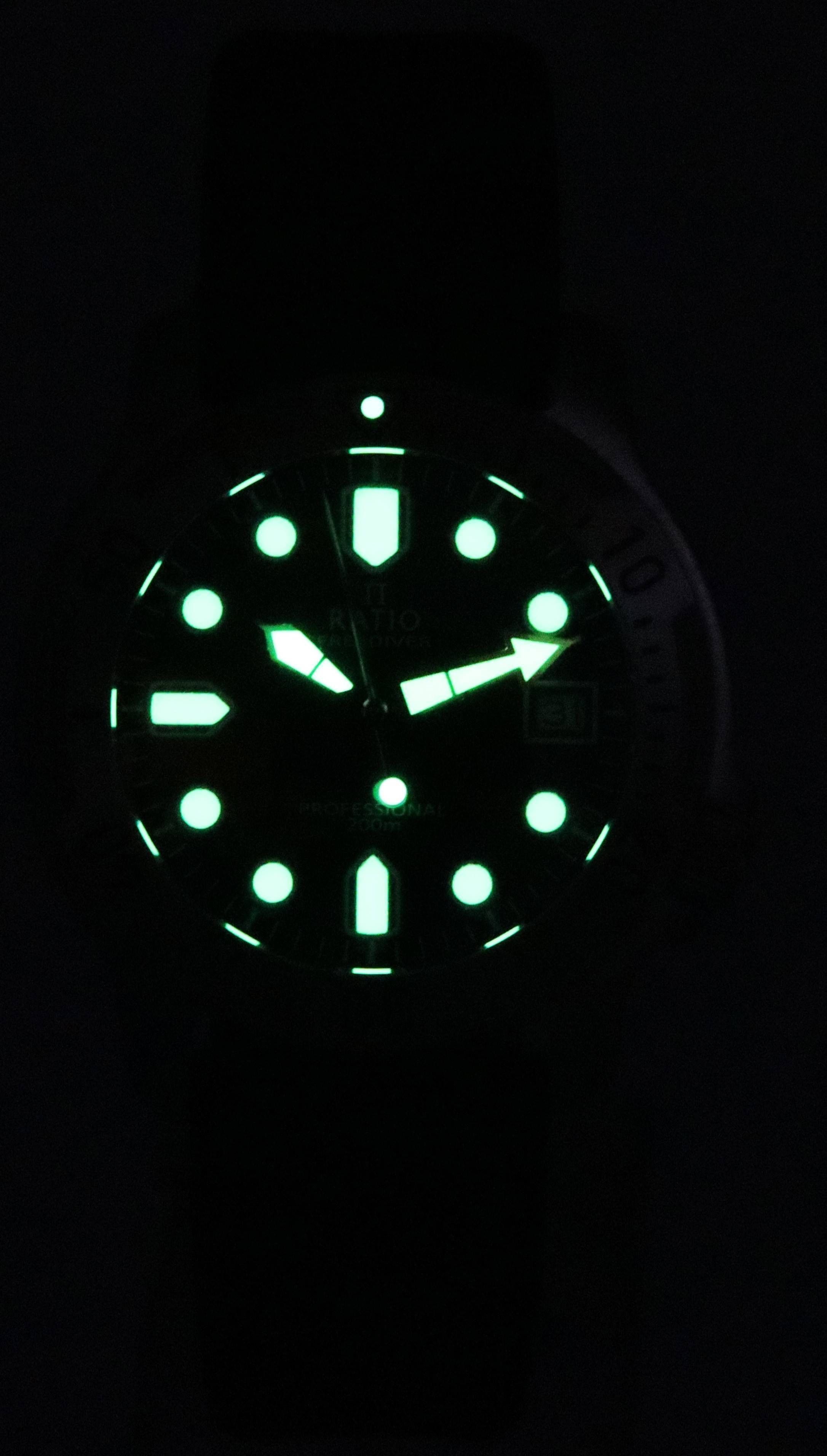 Ratio FreeDiver Professional Sapphire Black Dial Quartz RTF021 200M Men's Watch