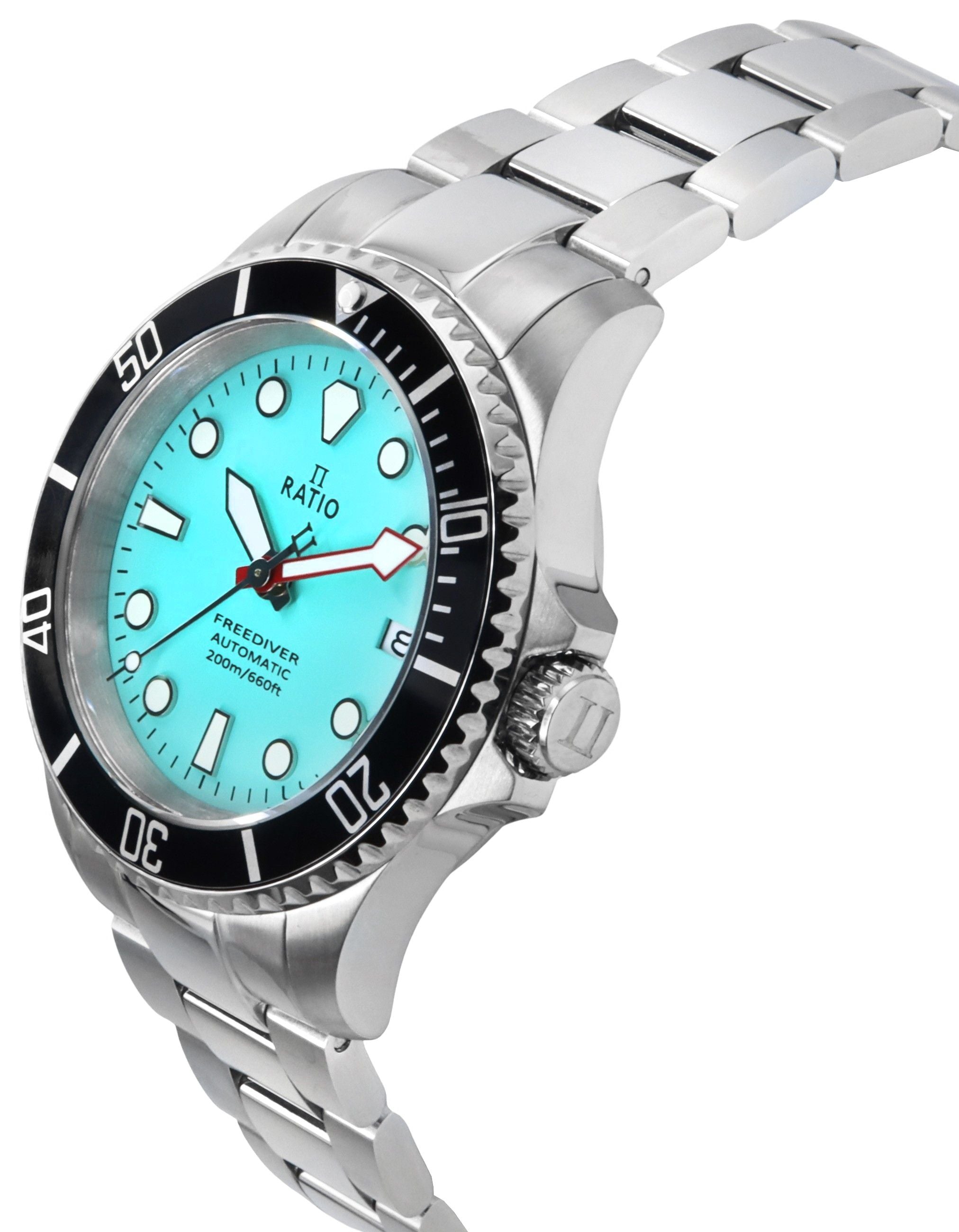 Ratio FreeDiver Sapphire Stainless Steel Ice Blue Dial Automatic RTF042 200M Men's Watch