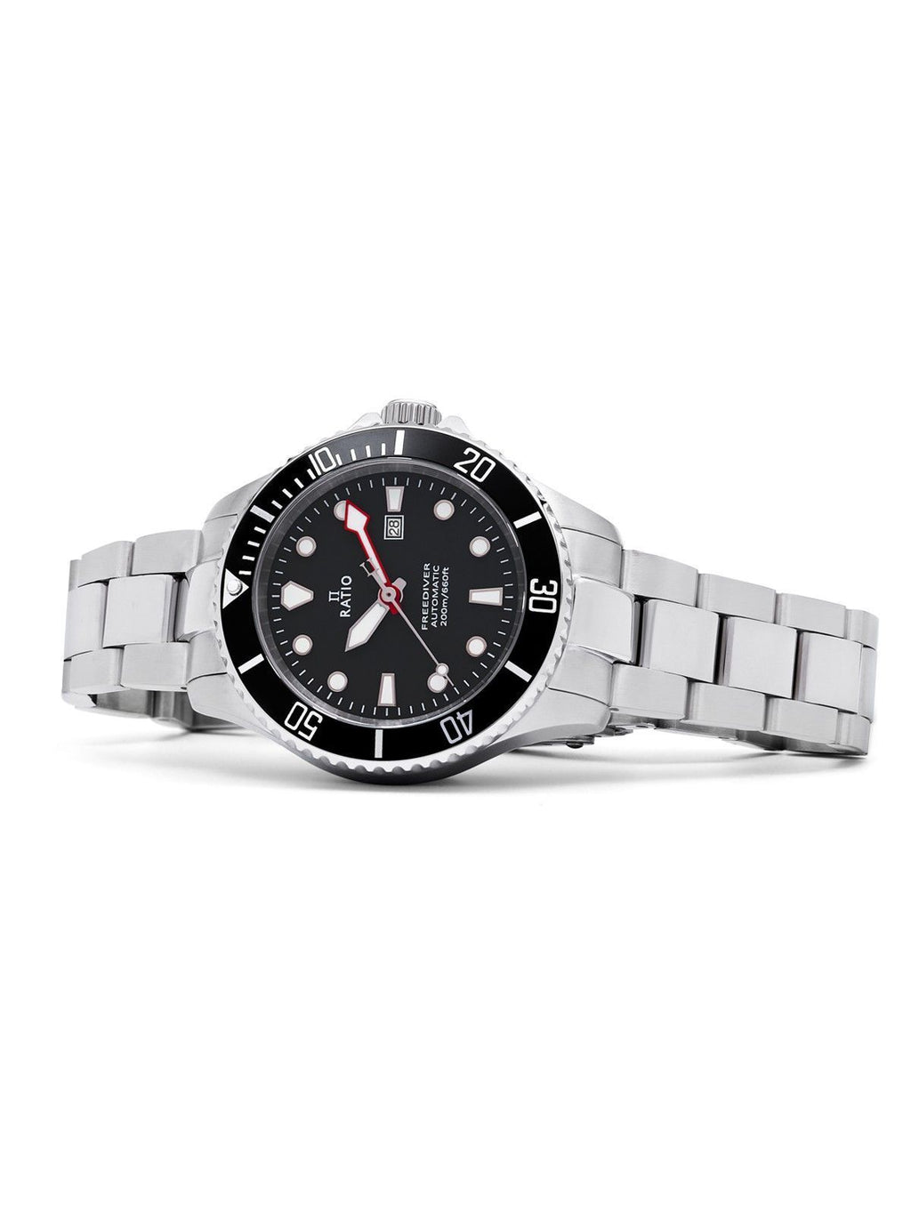 Ratio FreeDiver Sapphire Stainless Steel Black Dial Automatic RTFL831 200M Women's Watch