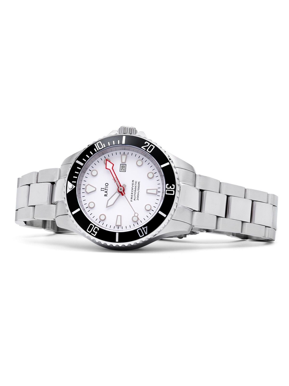 Ratio FreeDiver Sapphire Stainless Steel White Dial Automatic RTFL833 200M Women's Watch