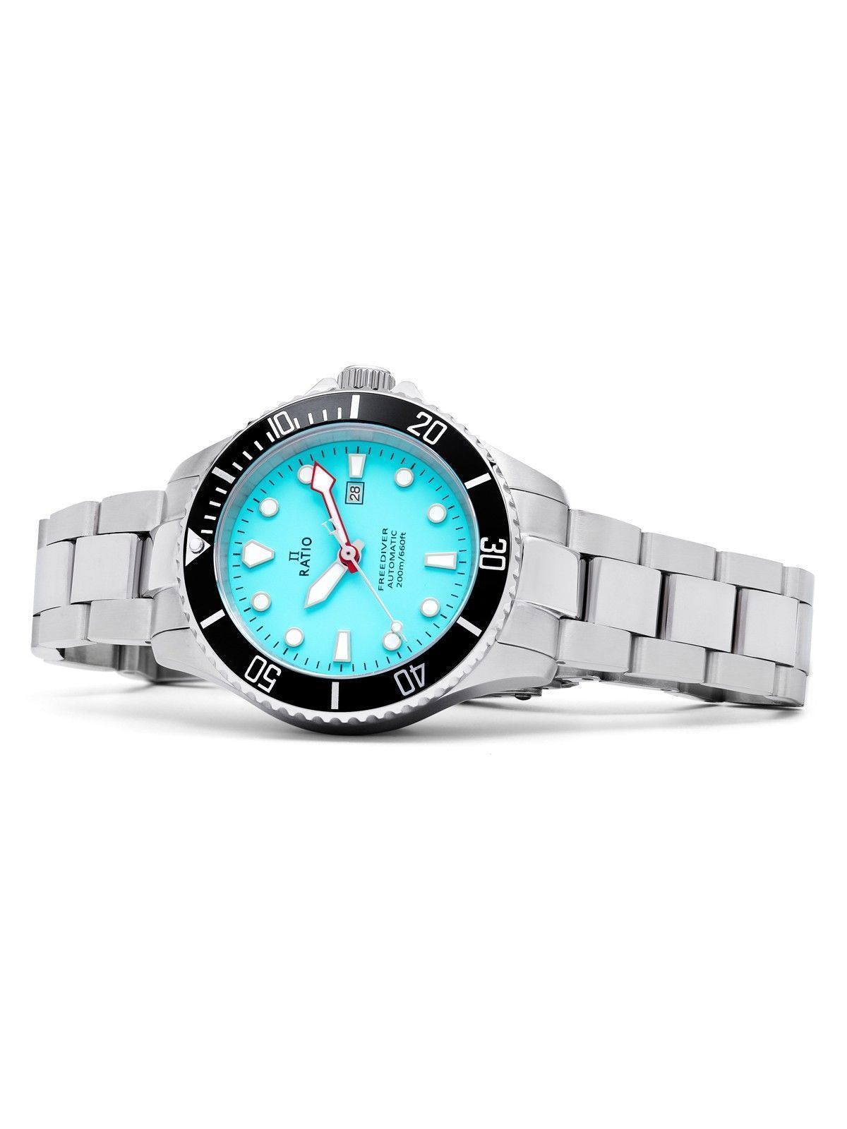 Ratio FreeDiver Sapphire Stainless Steel Ice Blue Dial Automatic RTFL837 200M Women's Watch