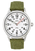 Ratio Quest Men's Field Watch Sapphire Canvas Strap Quartz RTQ027 100M Lewis And Clark Edition