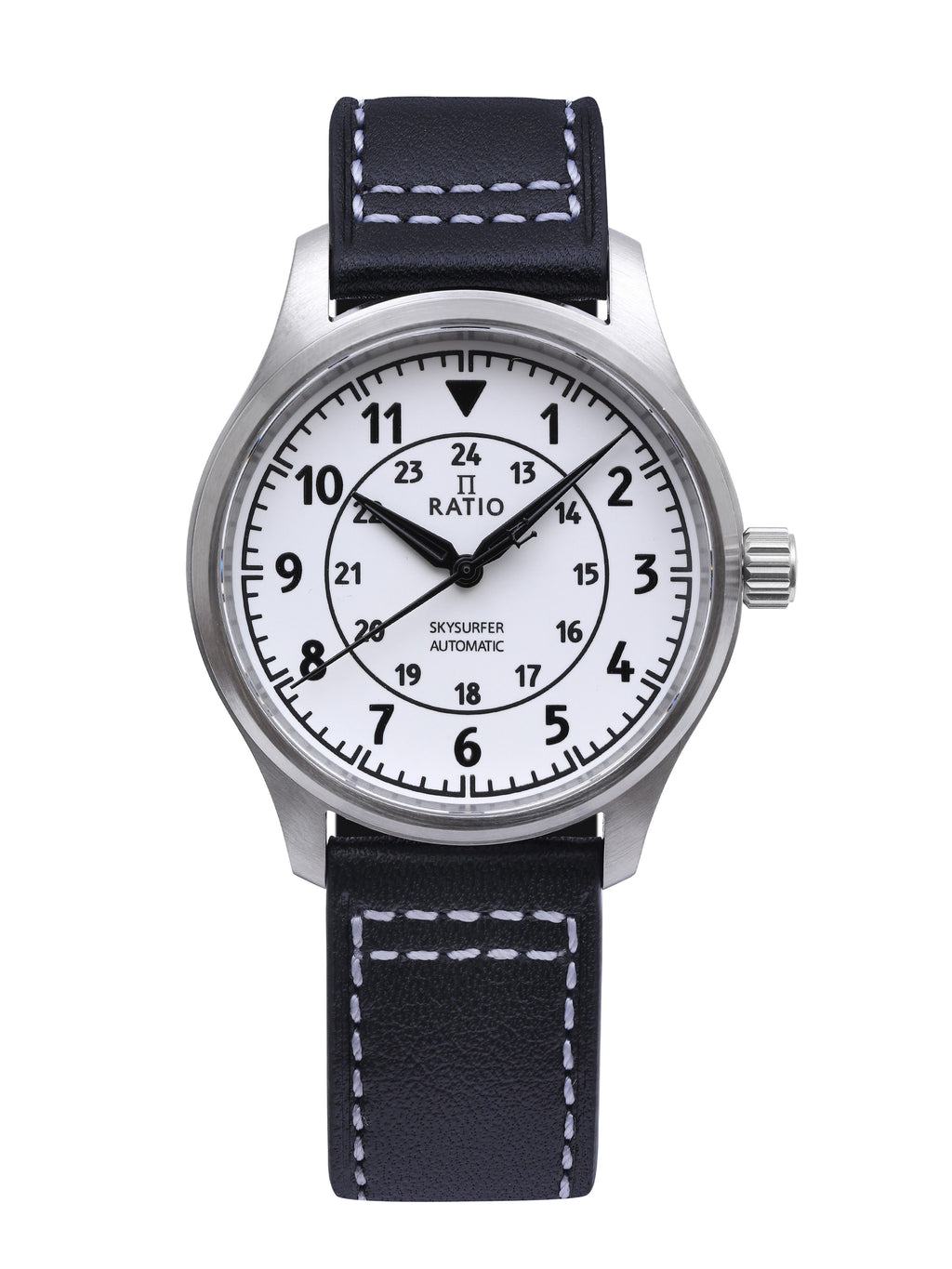 Ratio Skysurfer Pilot Full Luminous Dial Leather Automatic RTS316 200M Men's Watch