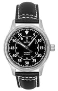 Ratio Skysurfer Pilot Black Sunray Dial Leather Automatic RTS321 200M Men's Watch