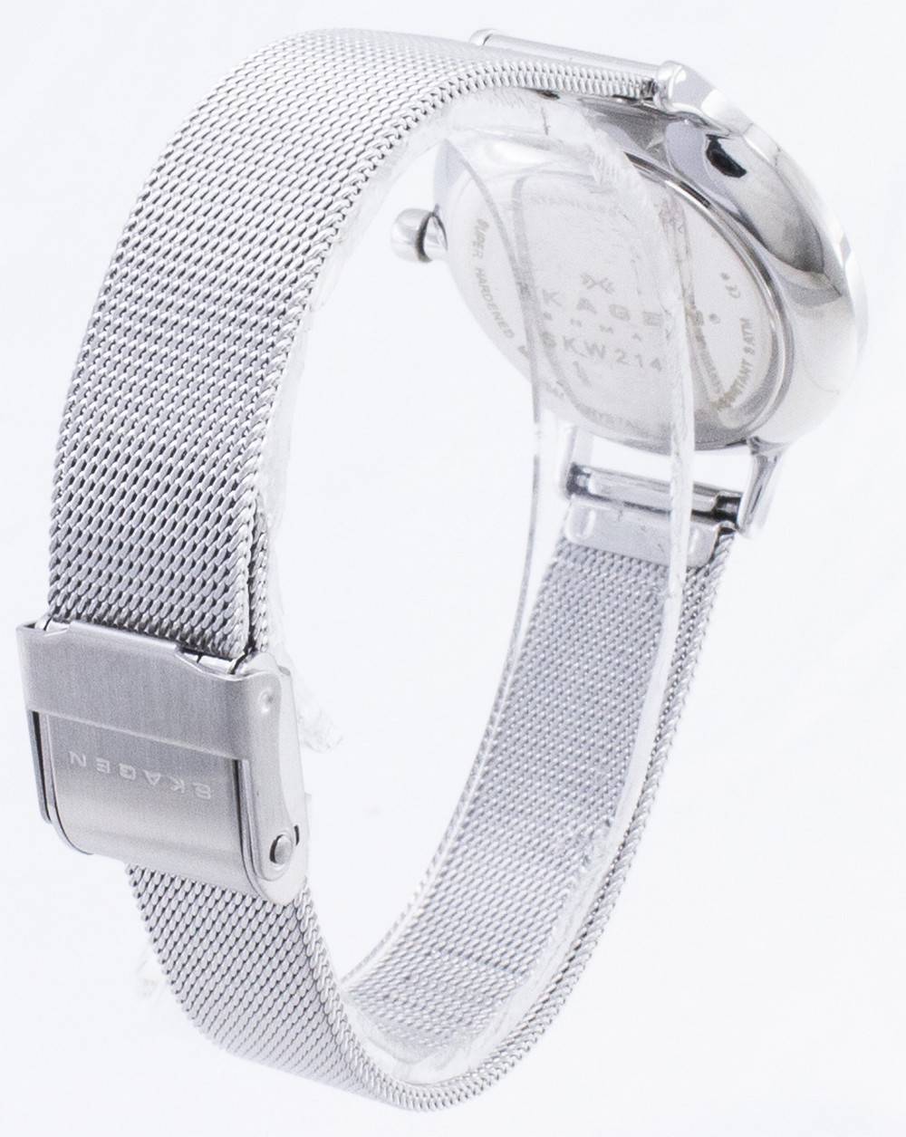Skagen Anita Silver Dial Swarovski Crystal Mesh Bracelet SKW2149 Women's Watch