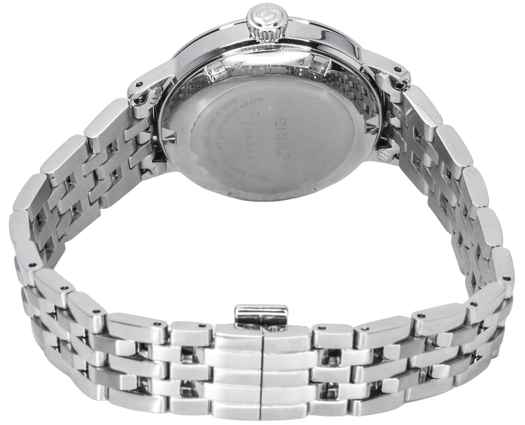 Seiko Presage Cocktail Time Skydiving Diamond Accents Blue Dial Automatic SRE007J1 Women's Watch
