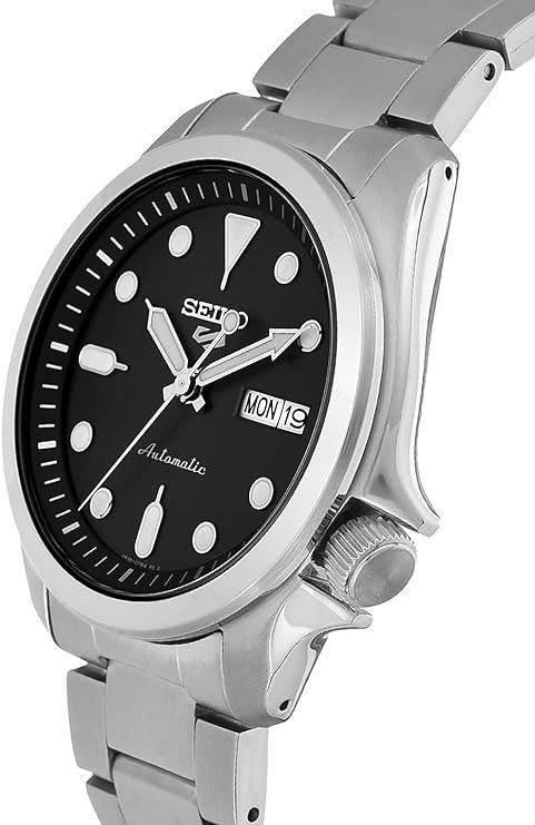Seiko 5 Sports Black Dial Automatic SRPE55 SRPE55K1 SRPE55K 100M Men's Watch