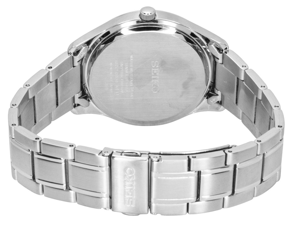 Seiko Classic Stainless Steel Blue Dial Quartz SUR419P1 100M Men's Watch