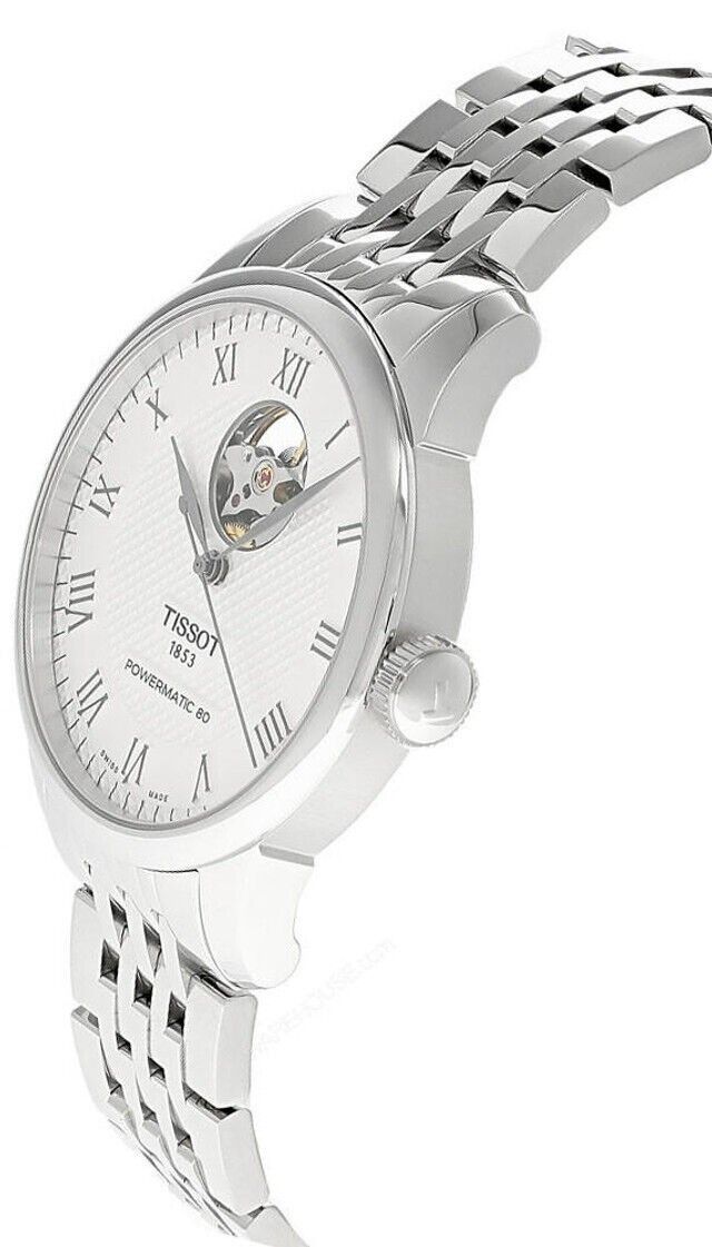 Tissot Le Locle Powermatic 80 Open Heart Silver Dial Automatic T006.407.11.033.02 Men's Watch