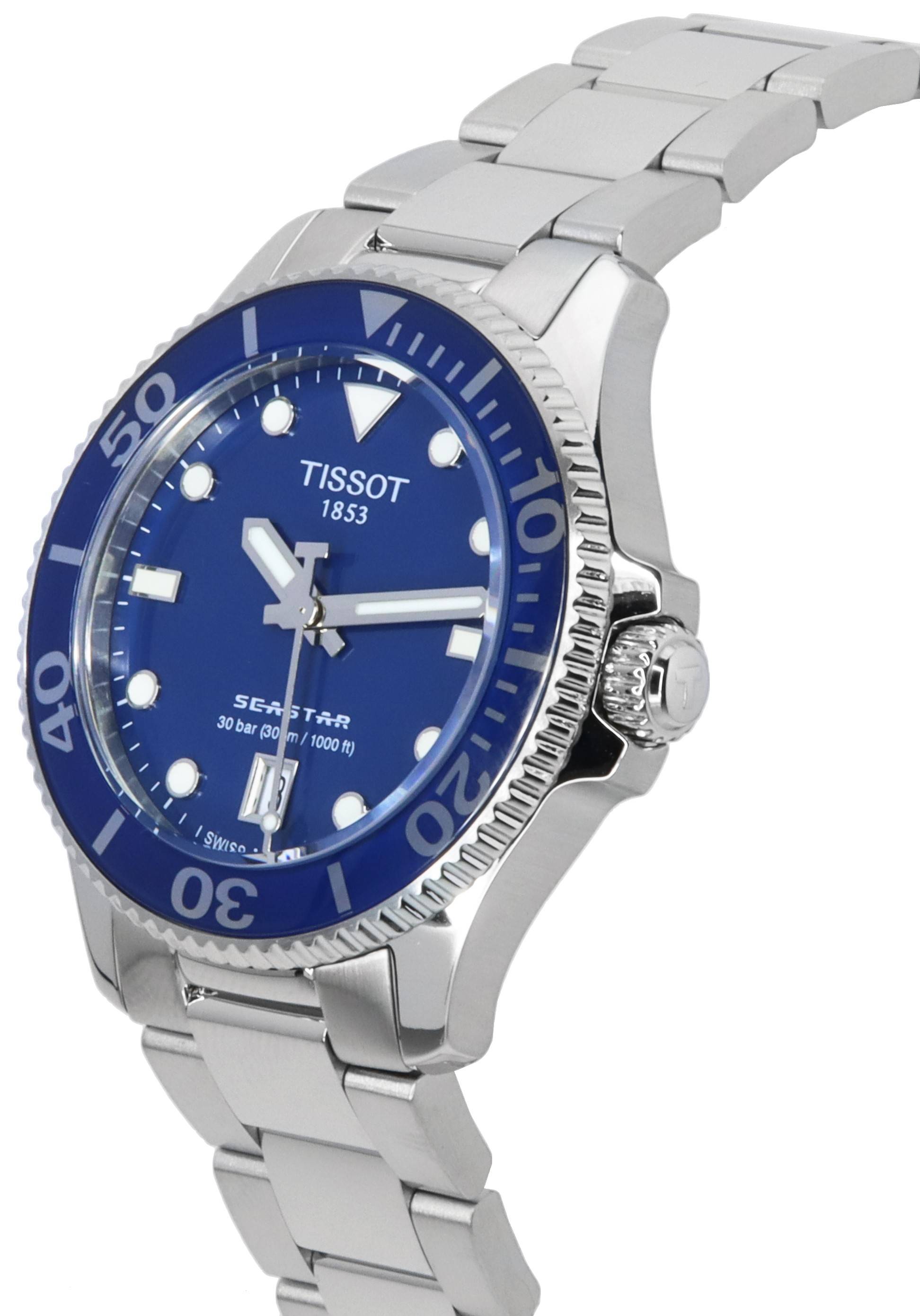 Tissot T-Sport Seastar 1000 Blue Dial Quartz Diver's T120.210.11.041.00 T1202101104100 300M Unisex Watch